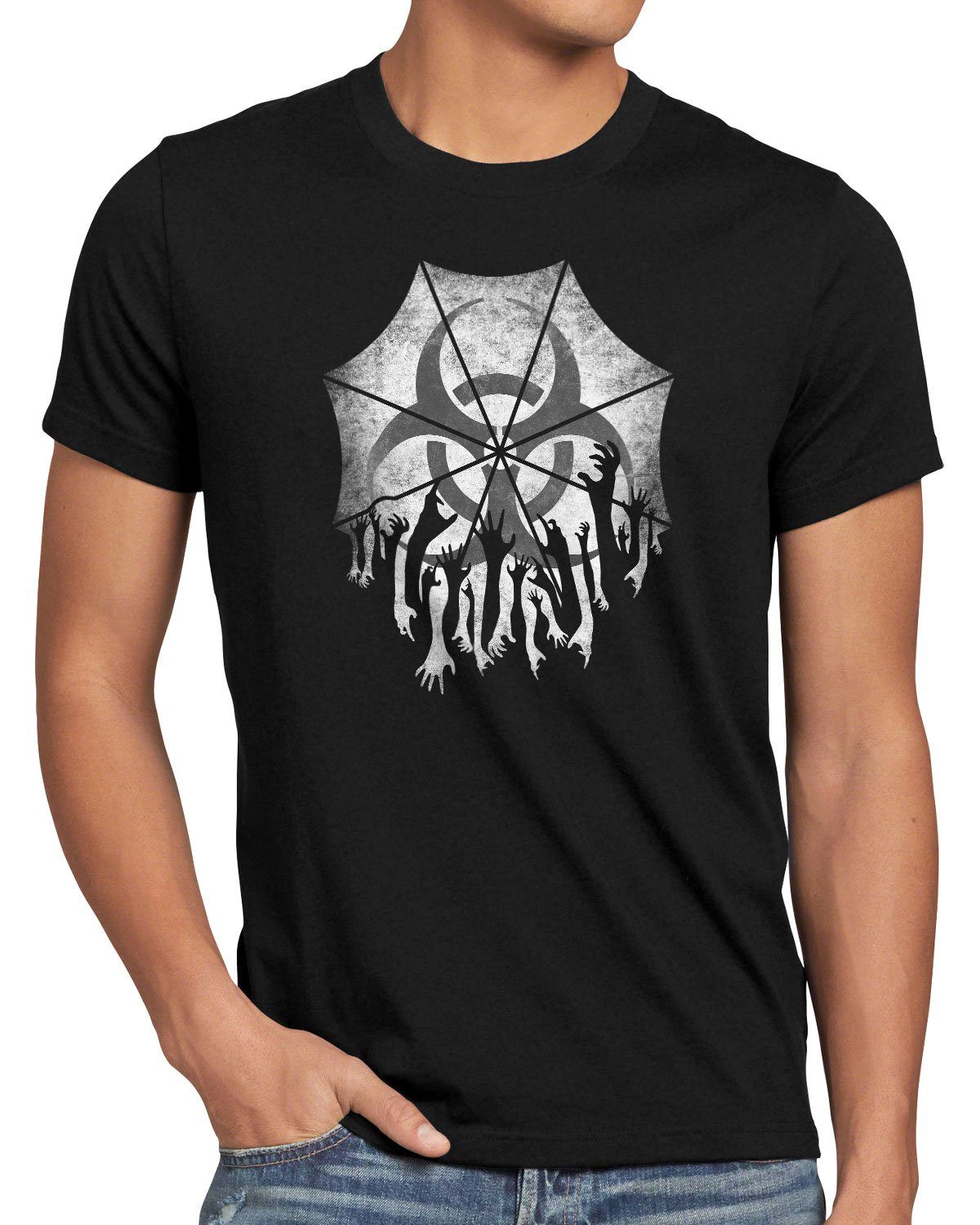 style3 T-Shirt Umbrella Zombie virus epidemie resident videospiel evil