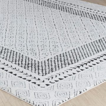 Teppich Modern, Surya, rechteckig, Höhe: 14 mm, Skandi Design, Modern Boho Kurzflor Wohnzimmerteppich, Schlafzimmer