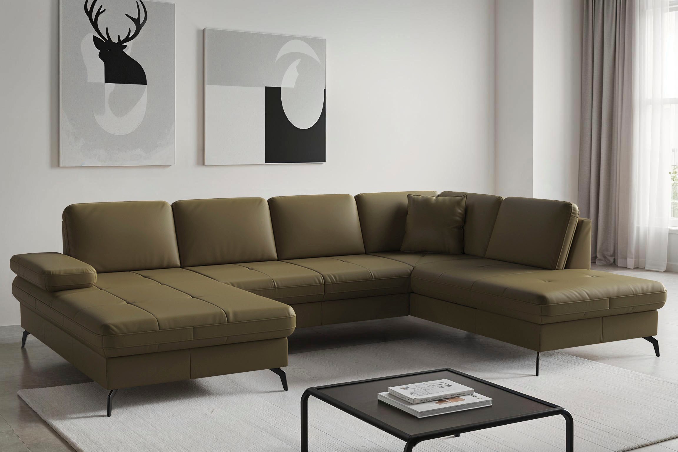 sit&more Wohnlandschaft Morris Jubi, Breite 300 cm, mit Armteilfunktion, optional mit Bettfunktion