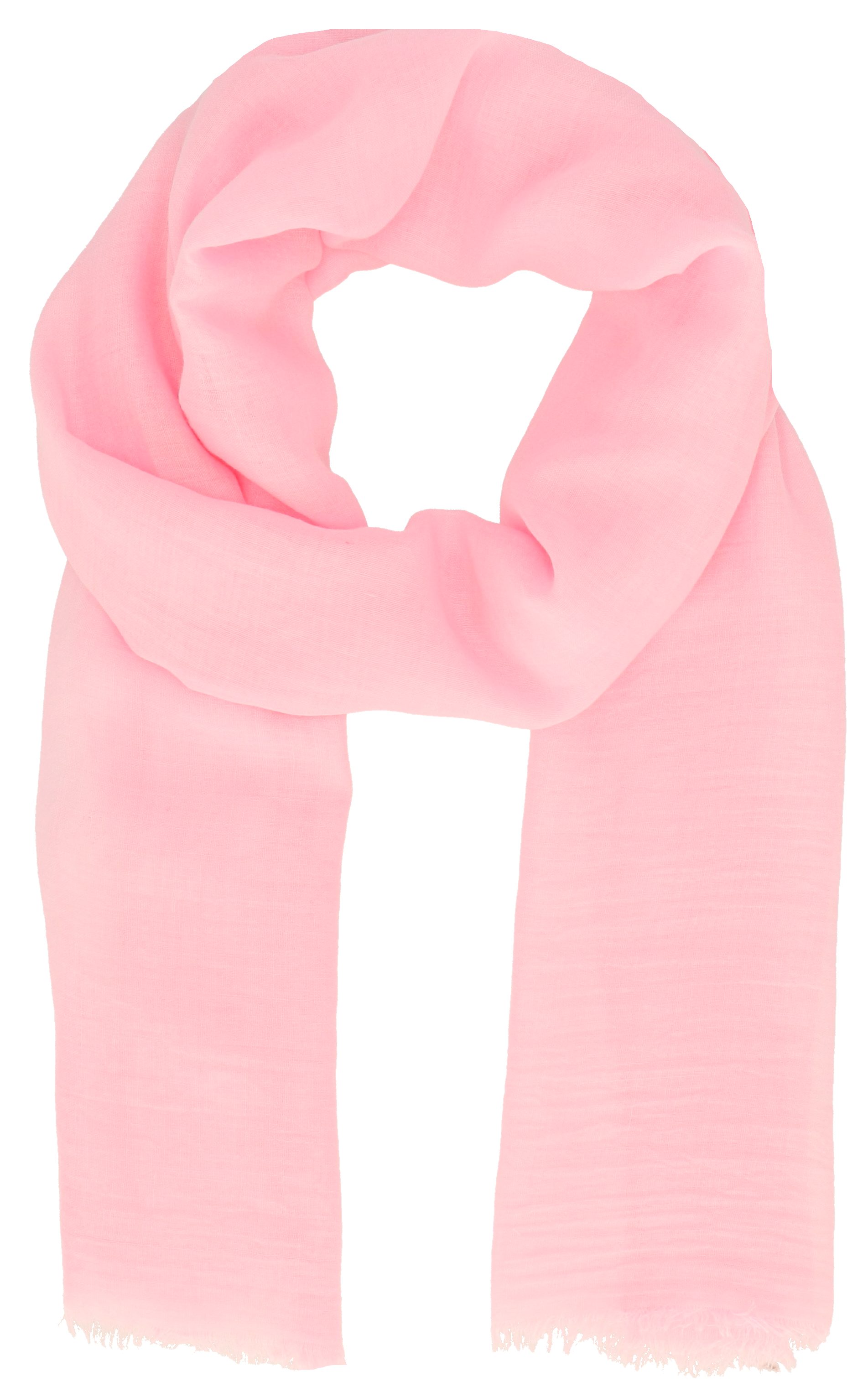 halsüberkopf Accessoires Modeschal Schal Unifarben, hauchfeiner Sommerschal in Unifarben rosa