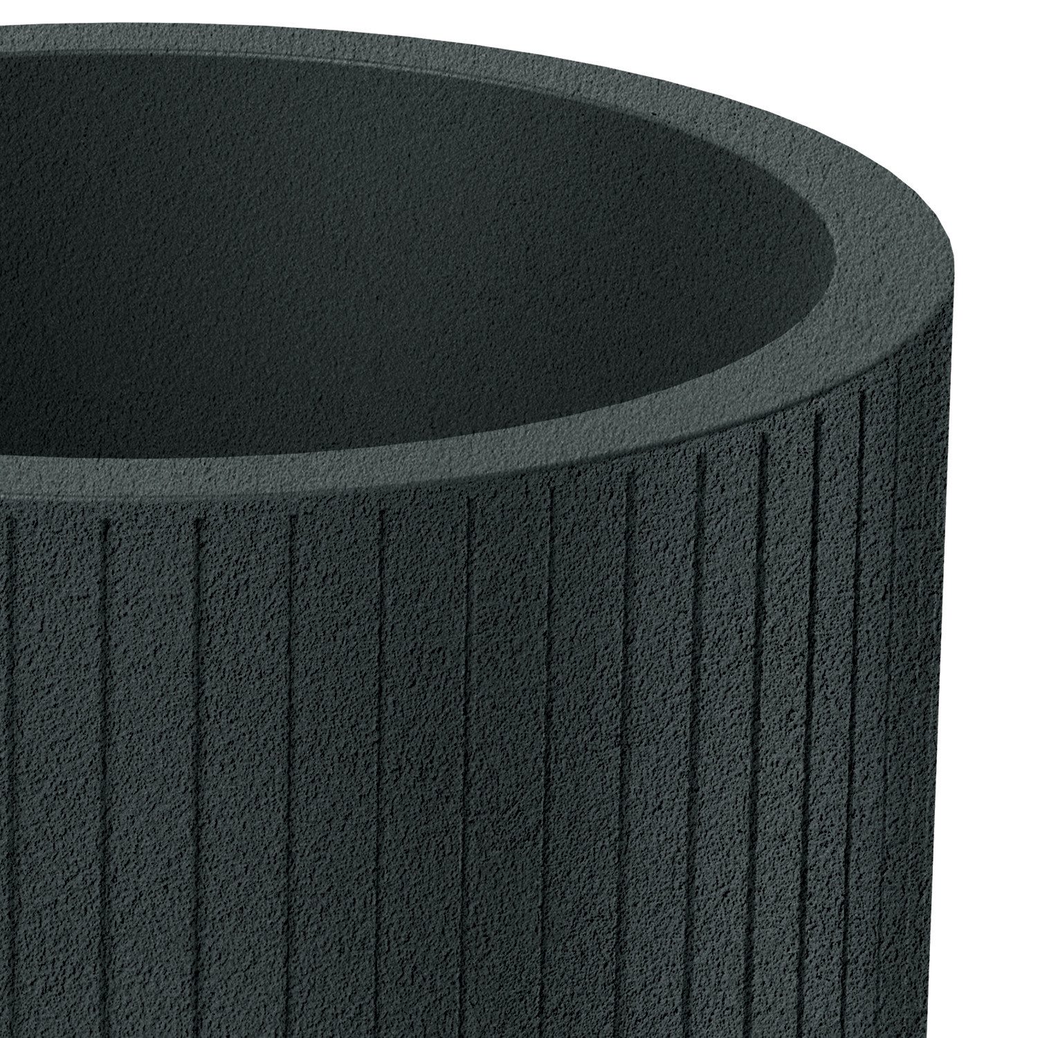 Prosperplast Blumentopf Dekorativer Blumentopf Ethick Coro Round ø 40 cm (1 St), mattes Finish, witterungsbeständig, mit Abflussloch