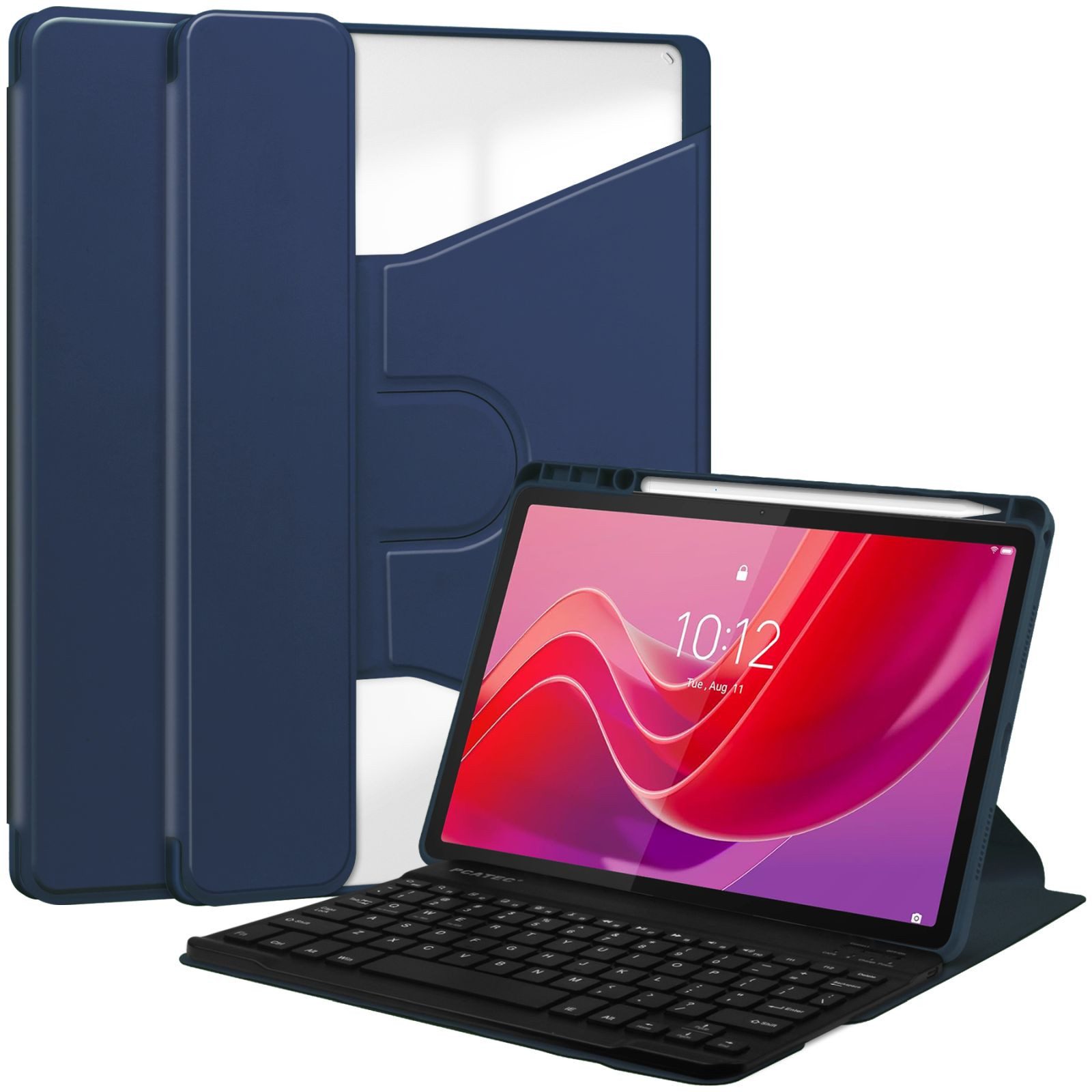 Lobwerk Tablet-Hülle 3in1 Hülle für Lenovo Tab M11 2024 TB-330FU / TB-331FC 11 Zoll, Aufstellfunktion, Sturzdämpfung