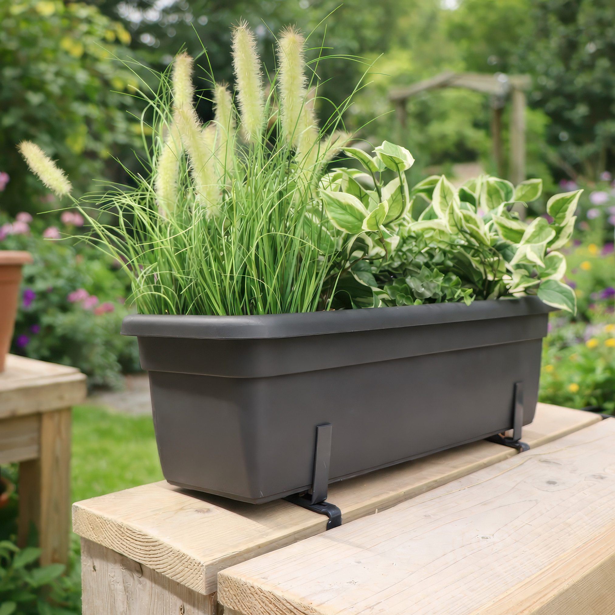 Siena Garden Blumenkastenhalter Blumenkastenhalter H-Form für Brüstungen, 1-St.