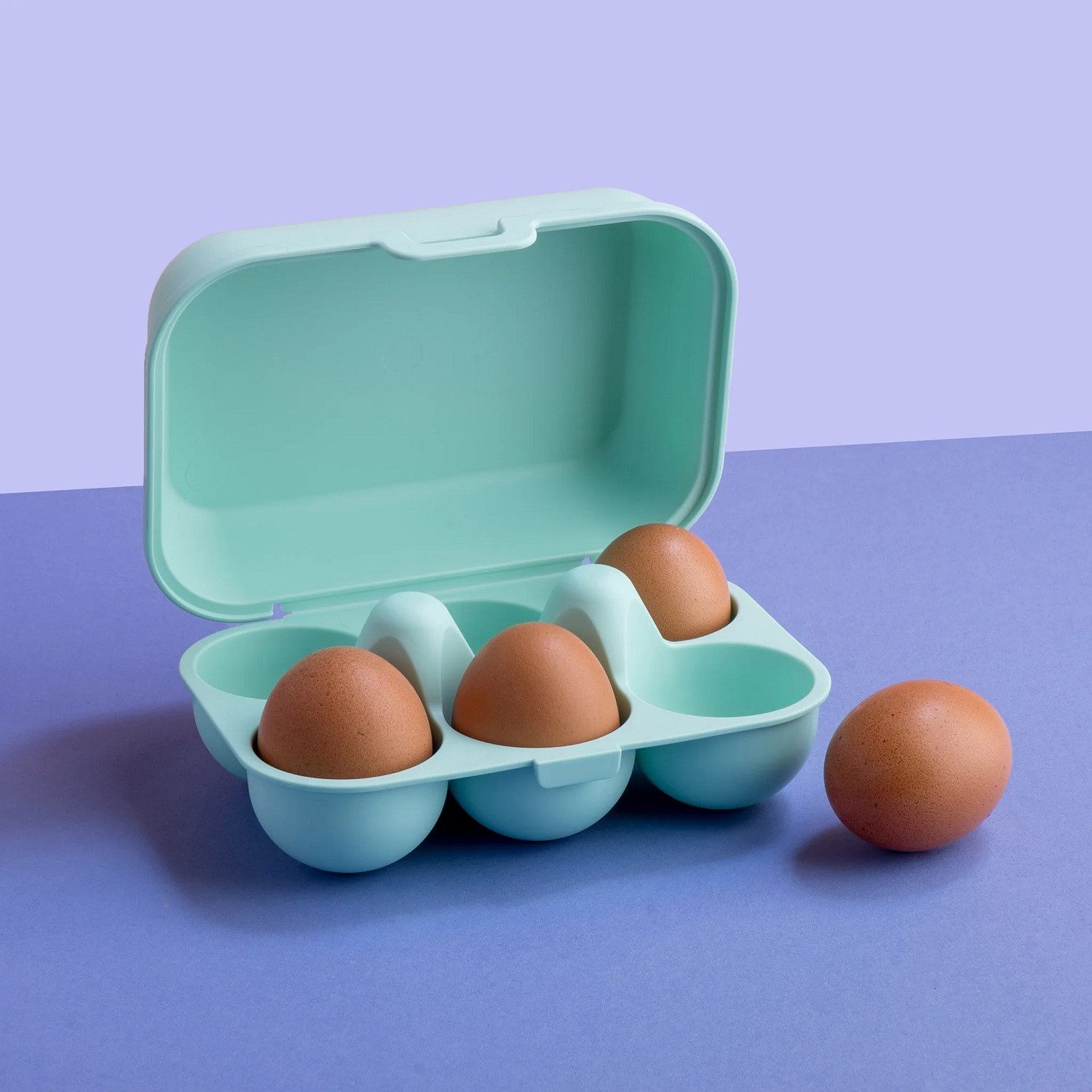 KOZIOL Eierkorb Eierbox Eggs To Go Mini, sweet mint, Kunststoff
