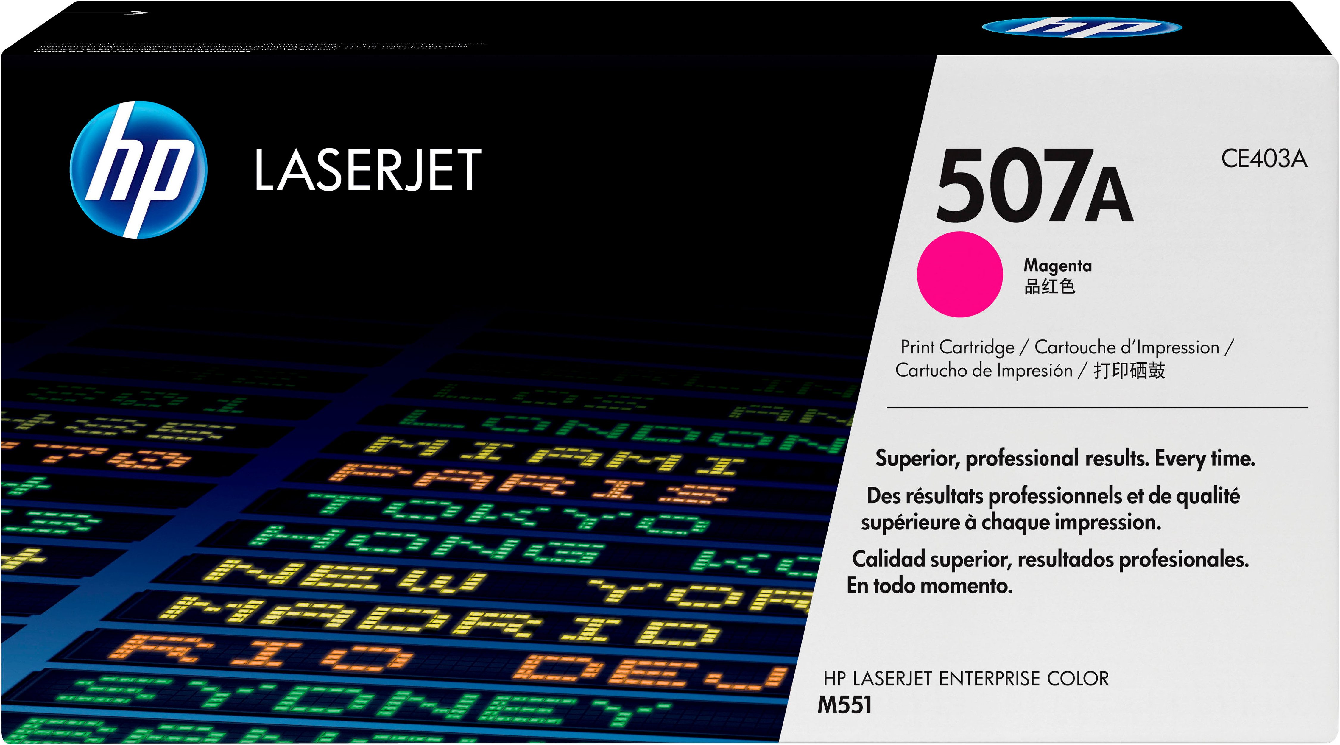 HP Tonerpatrone HP original Toner 507A, Farben: M/Y