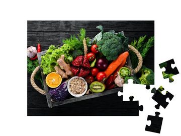 puzzleYOU Puzzle Frisches Obst und Gemüse, 48 Puzzleteile, puzzleYOU-Kollektionen Obst, Essen und Trinken
