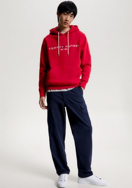 Tommy Hilfiger Kapuzensweatshirt TOMMY LOGO HOODY mit Kapuze und Kängurutasche