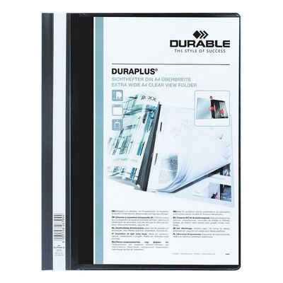 DURABLE Hefter »Duraplus«, Format DIN A4+, überbreit mit Klarsicht- und Innentasche