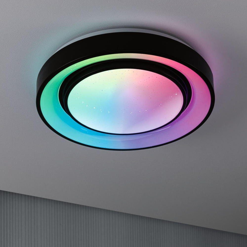 Deckenlicht Schwarz Deckenlampe, keine RGBW Deckenleuchte Weiß Paulmann Rainbow LED fest 2650lm, Deckenleuchte enthalten: verbaut, LED, und 2x11W Angabe, Ja, in warmweiss, Deckenbeleuchtung, Leuchtmittel LED
