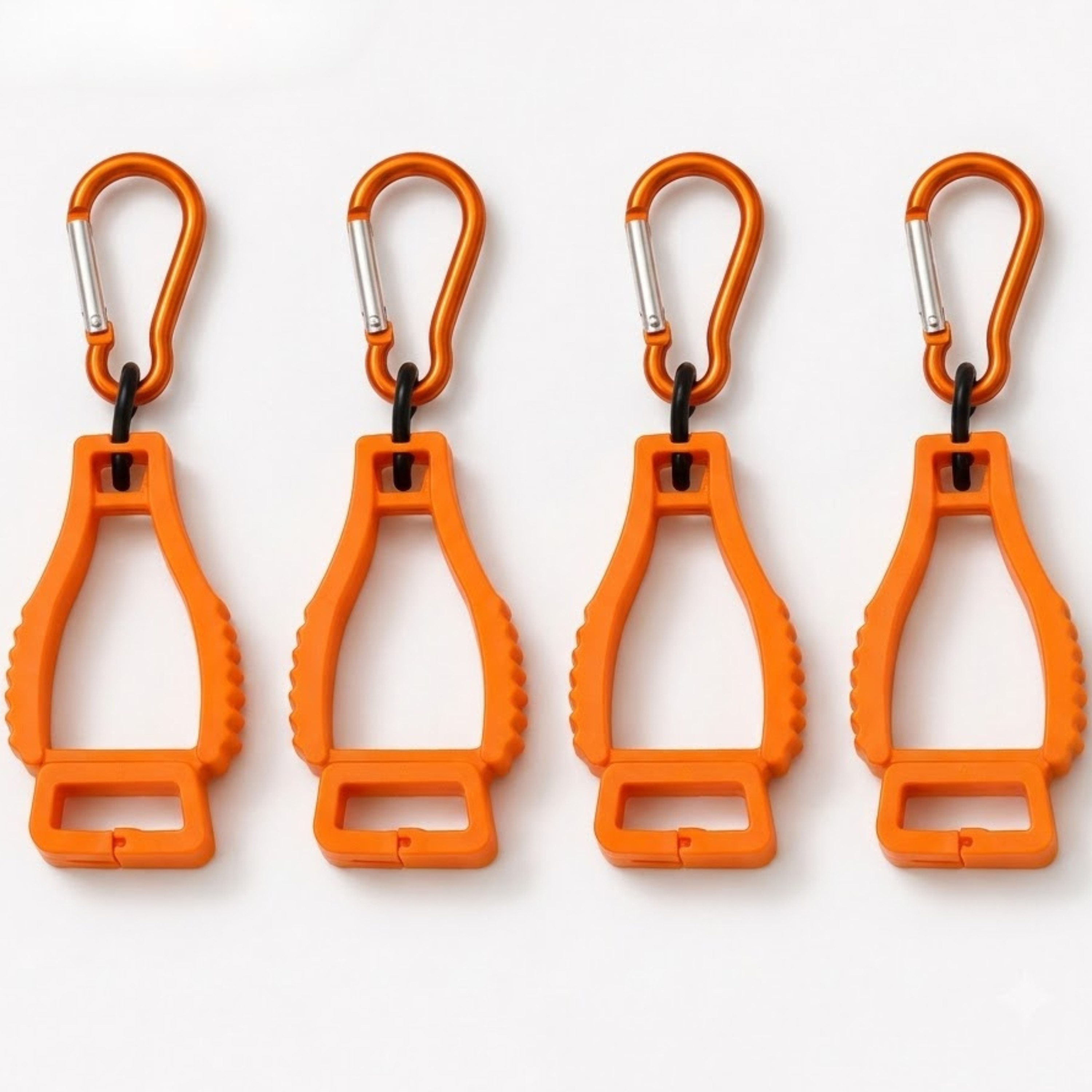 StellarLuma Arbeitshandschuh-Set Karabinerhaken Handschuhe Clips Halterung Arbeitshandschuhe 4er Set (4er Set) 3er Set Handschuhhalter Clips mit Karabiner für Arbeit und Outdoor