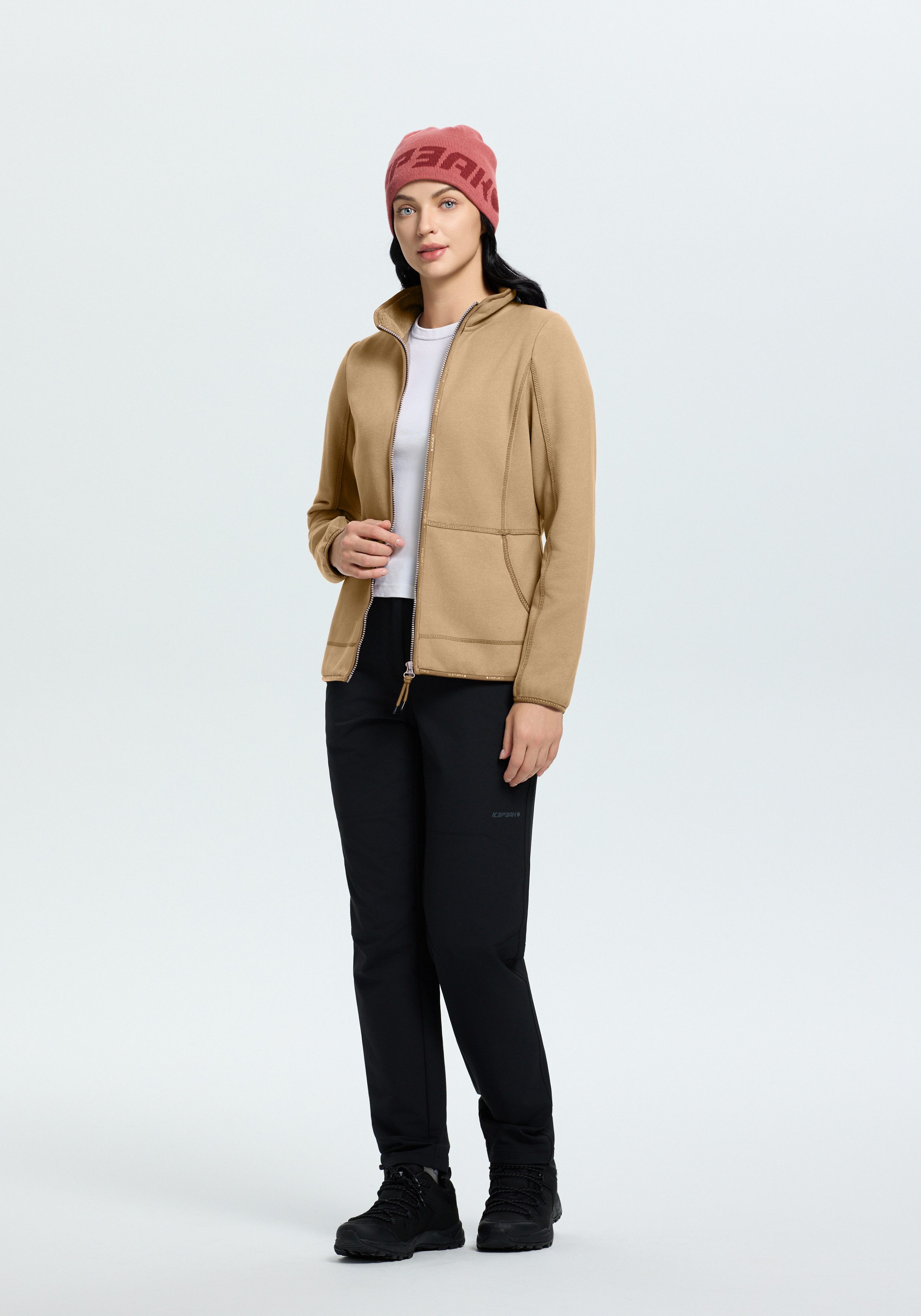 Icepeak Fleecejacke ICEPEAK AMYRY mit Stehkragen, für vielseitige Aktivitäten, normale Passform