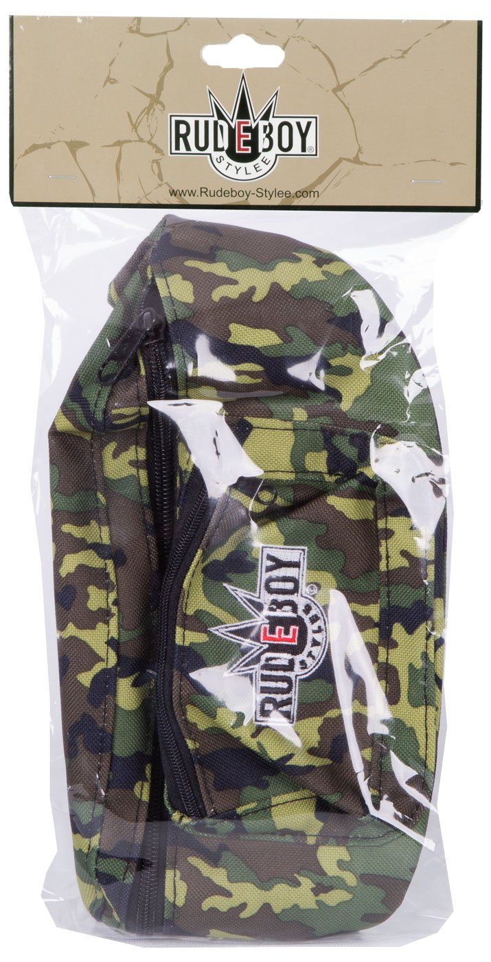 Stylee Stick für Erwachsene abgesetzter Bauchtasche mit Retro Hüfttasche mit Fronttasche und Kinder, Camouflage Rudeboy