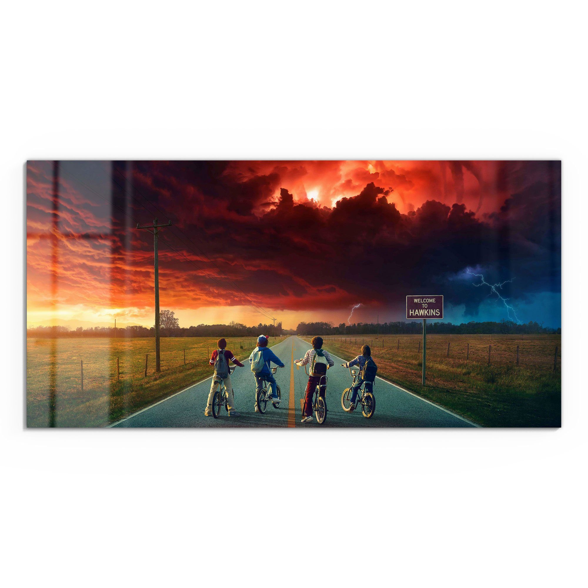 DEQORI Glasbild 'Stranger Things Mystisch', 'Stranger günstig online kaufen
