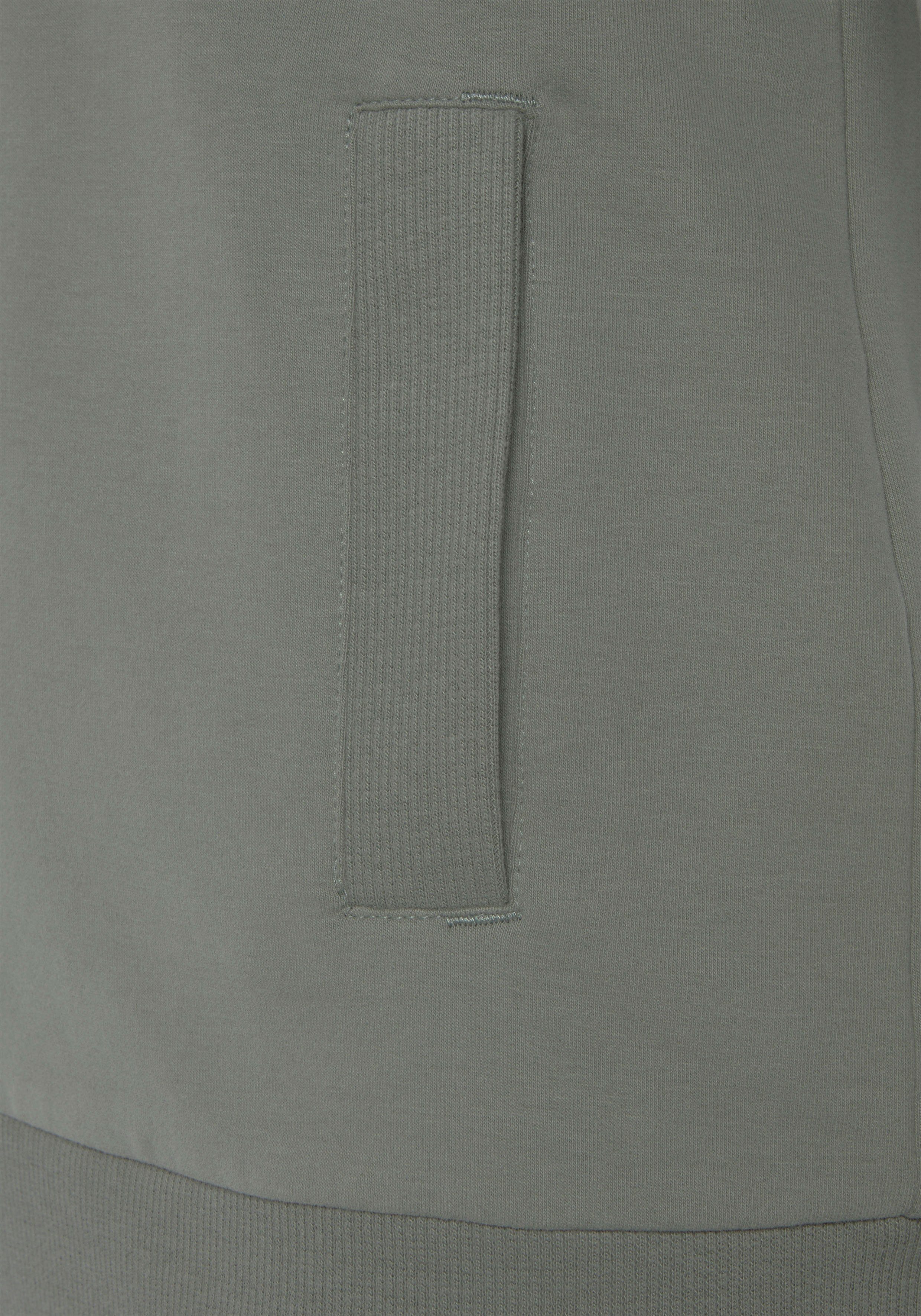 Elbsand Sweatjacke Alvis mit Logodruck am Kragen, bequeme Freizeitjacke