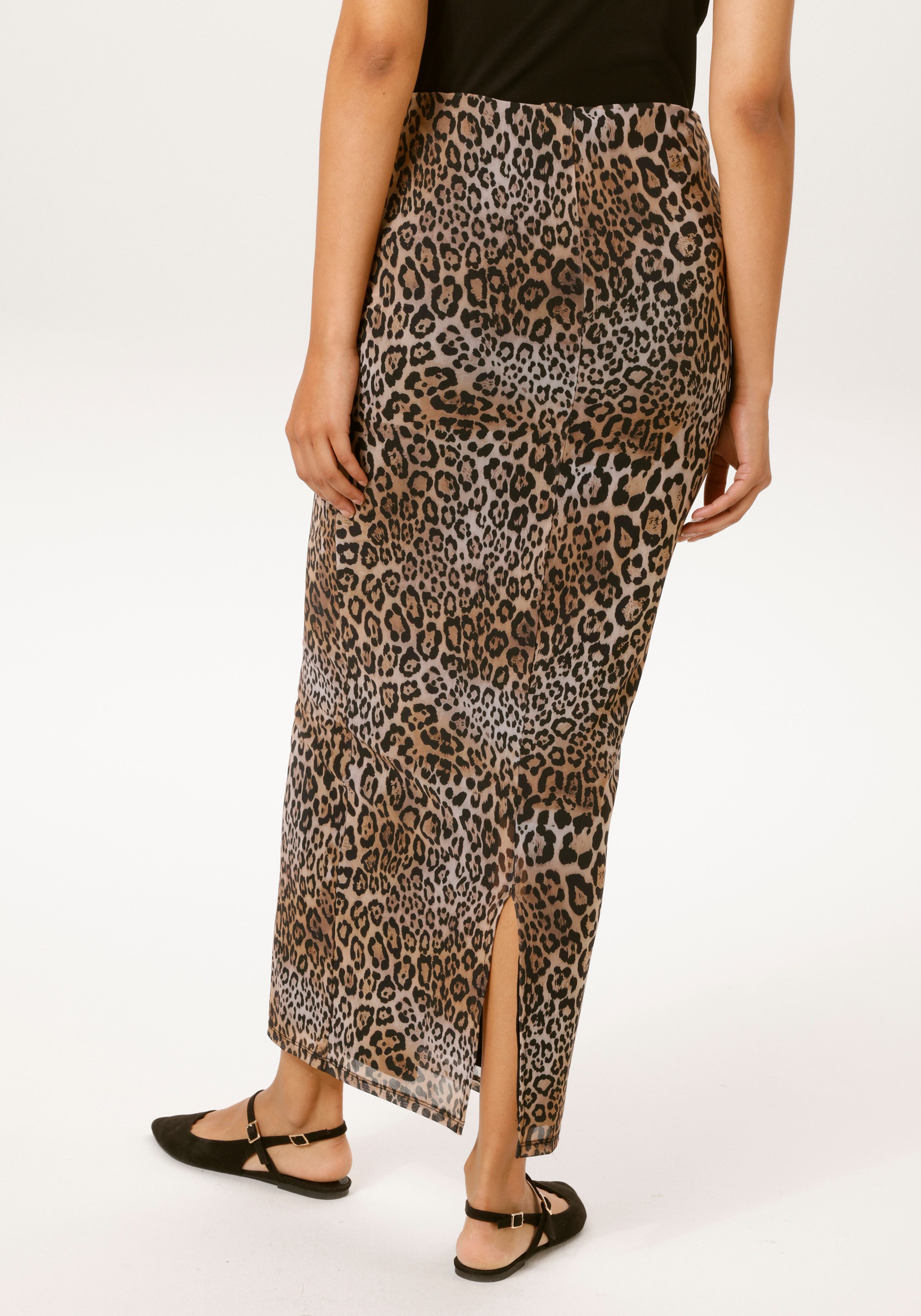 Aniston CASUAL Maxirock im trendigen Leoprint - NEUE KOLLEKTION günstig online kaufen