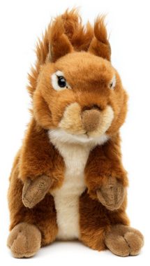 Uni-Toys Kuscheltier Eichhörnchen, stehend - 22 cm (Höhe) - Plüsch-Hörnchen - Plüschtier, zu 100 % recyceltes Füllmaterial