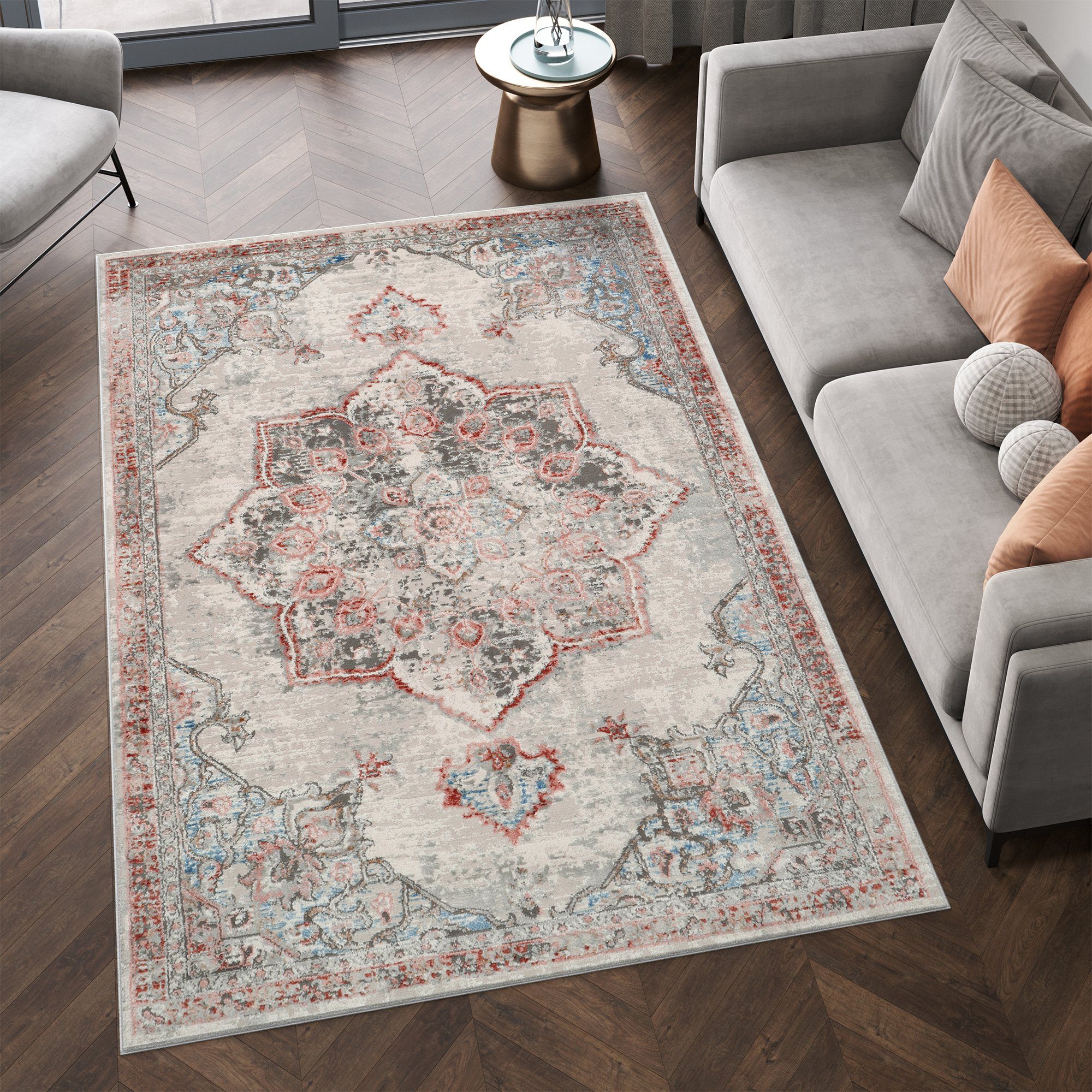 Tapiso Teppich RETRO, rechteckig, Höhe: 9 günstig online kaufen