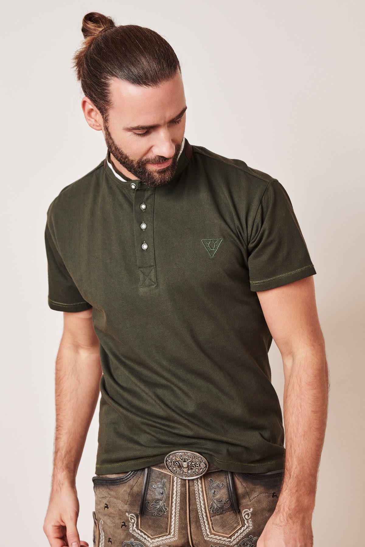 Poloshirt Trachten T-Shirt Denny