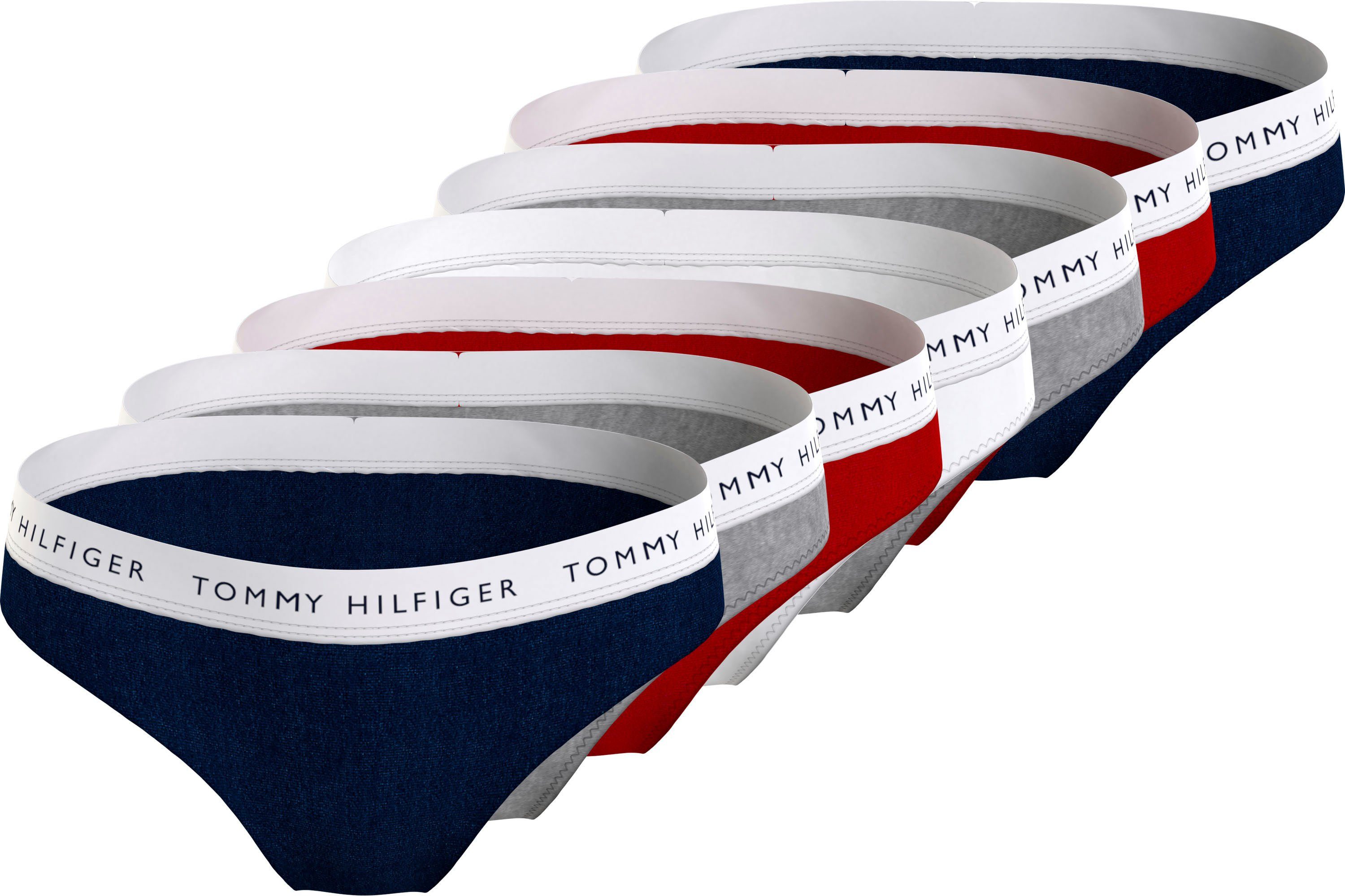 Logobund (Packung, mit Hilfiger Underwear Hilfiger 7-St., Bikinislip 7er-Pack) Tommy Tommy