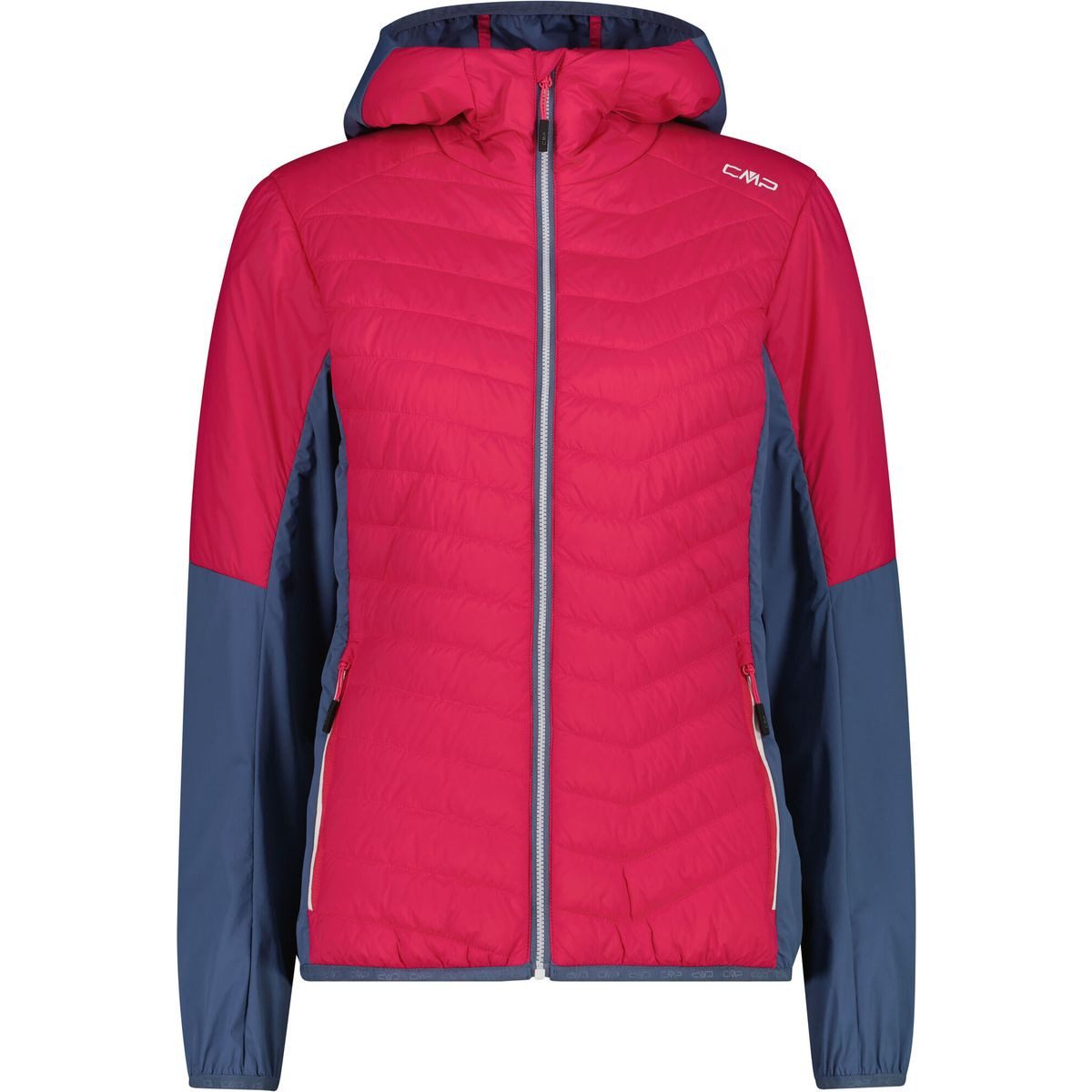 CMP Outdoorjacke Woman Jacket Hybrid FIX Hood Vielseitige Damenjacke mit Primaloft®-Wattierung, ideal für