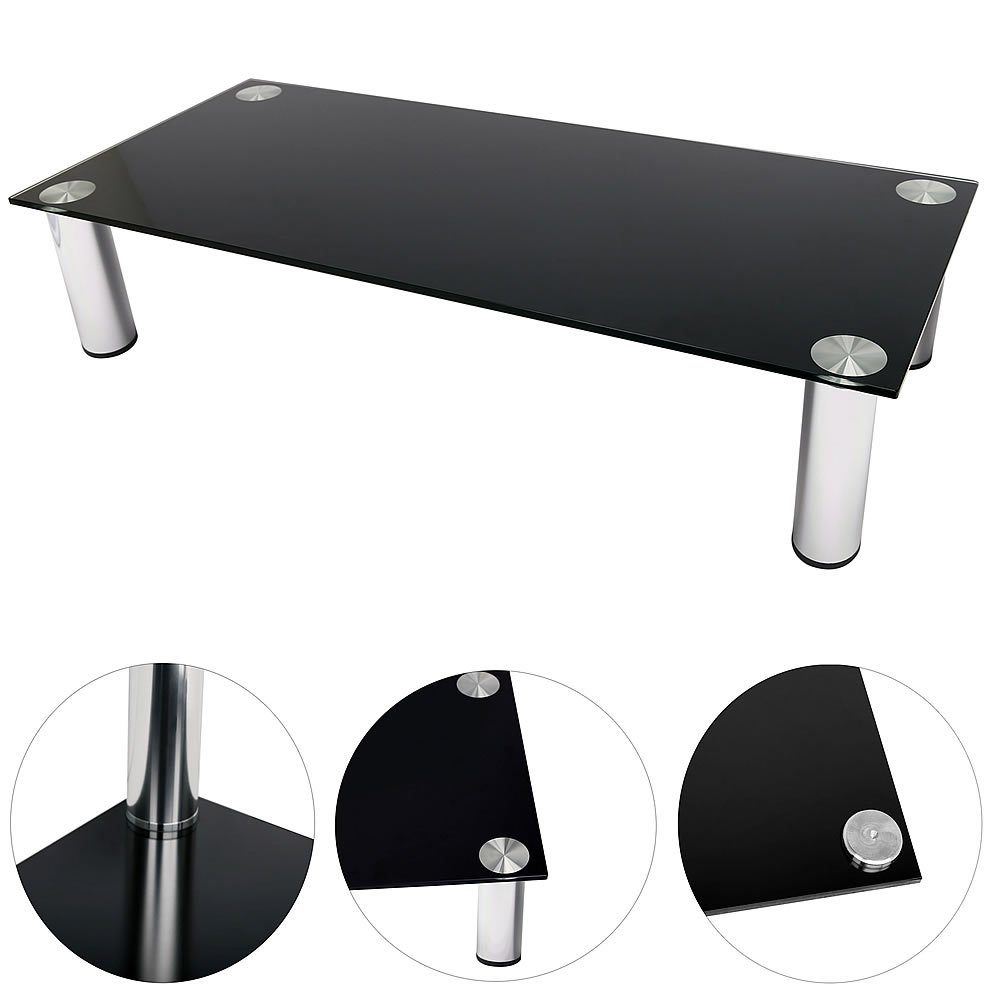Feel2Home TV-Rack Monitorerhöhung Schreibtischaufsatz Ständer schwarz/weiß günstig online kaufen
