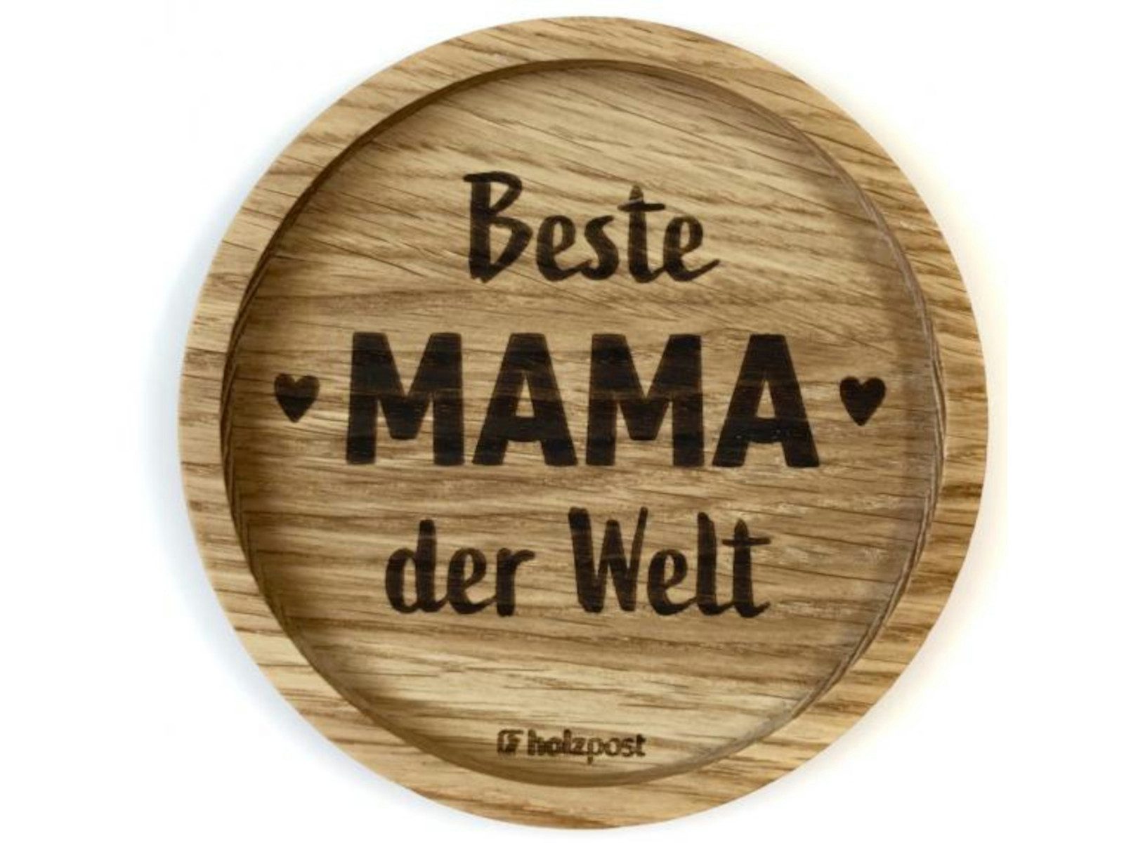 holzpost GmbH Platzset Untersetzer Mama Eiche 11,2cm günstig online kaufen