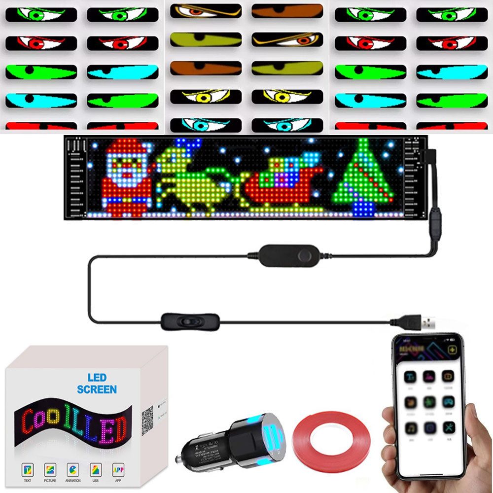 Dekolicht Bunte Augenlampe Flexible Sign LED Augen Fenster DIY