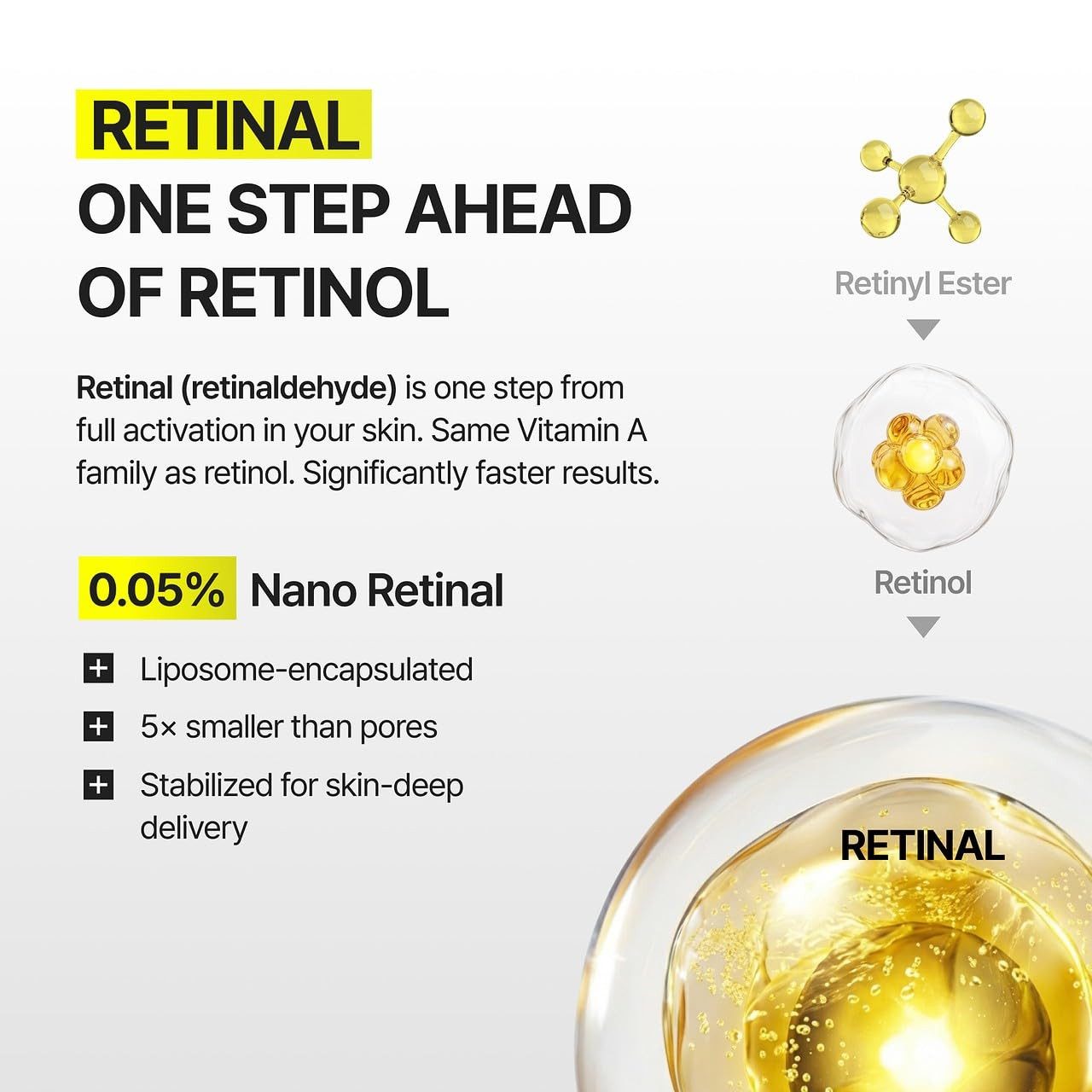 celimax Anti-Aging-Creme The Vita-A Retinal Shot Tightening Dual Cream 50ml mit Retinal (Vitamin A) zur Unterstützung der Hauterneuerung und Verbesserung von Elastizität und Spannkraft, 0,05% Retinal, 3% Matryxyl, 5% Panthenol
