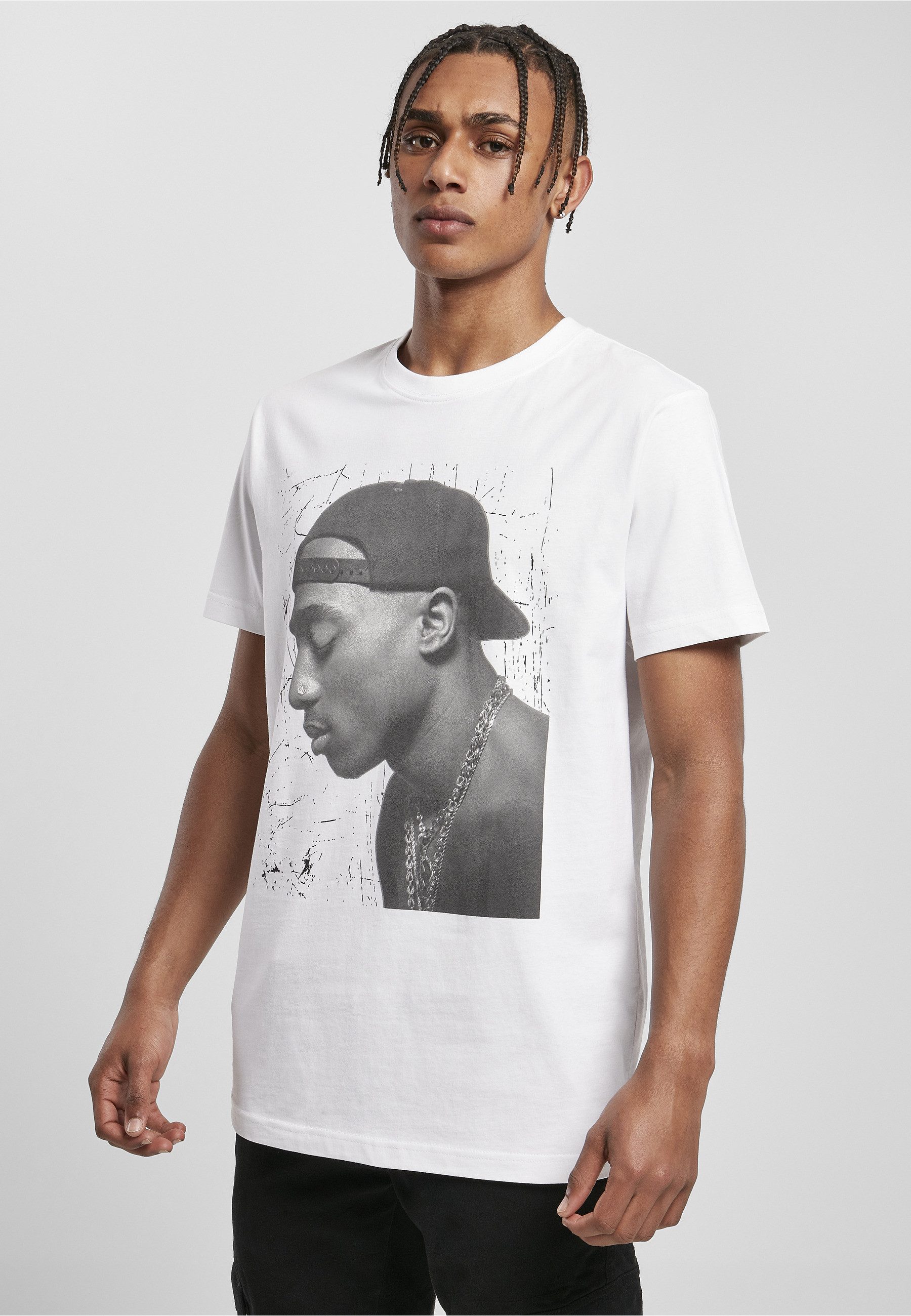 Merchcode T-Shirt Merchcode Herren Tupac Cracked Background Tee (1-tlg)