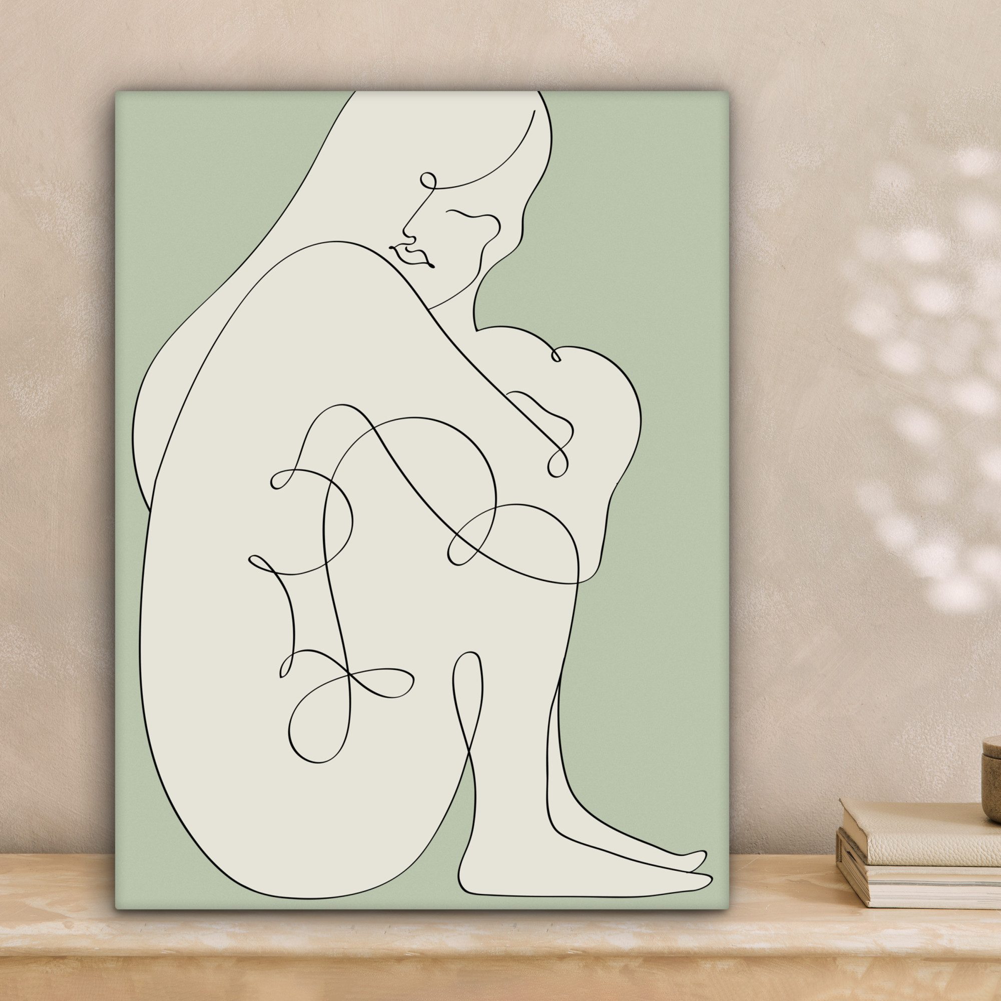 OneMillionCanvasses® Leinwandbild Frau - Linienkunst - günstig online kaufen