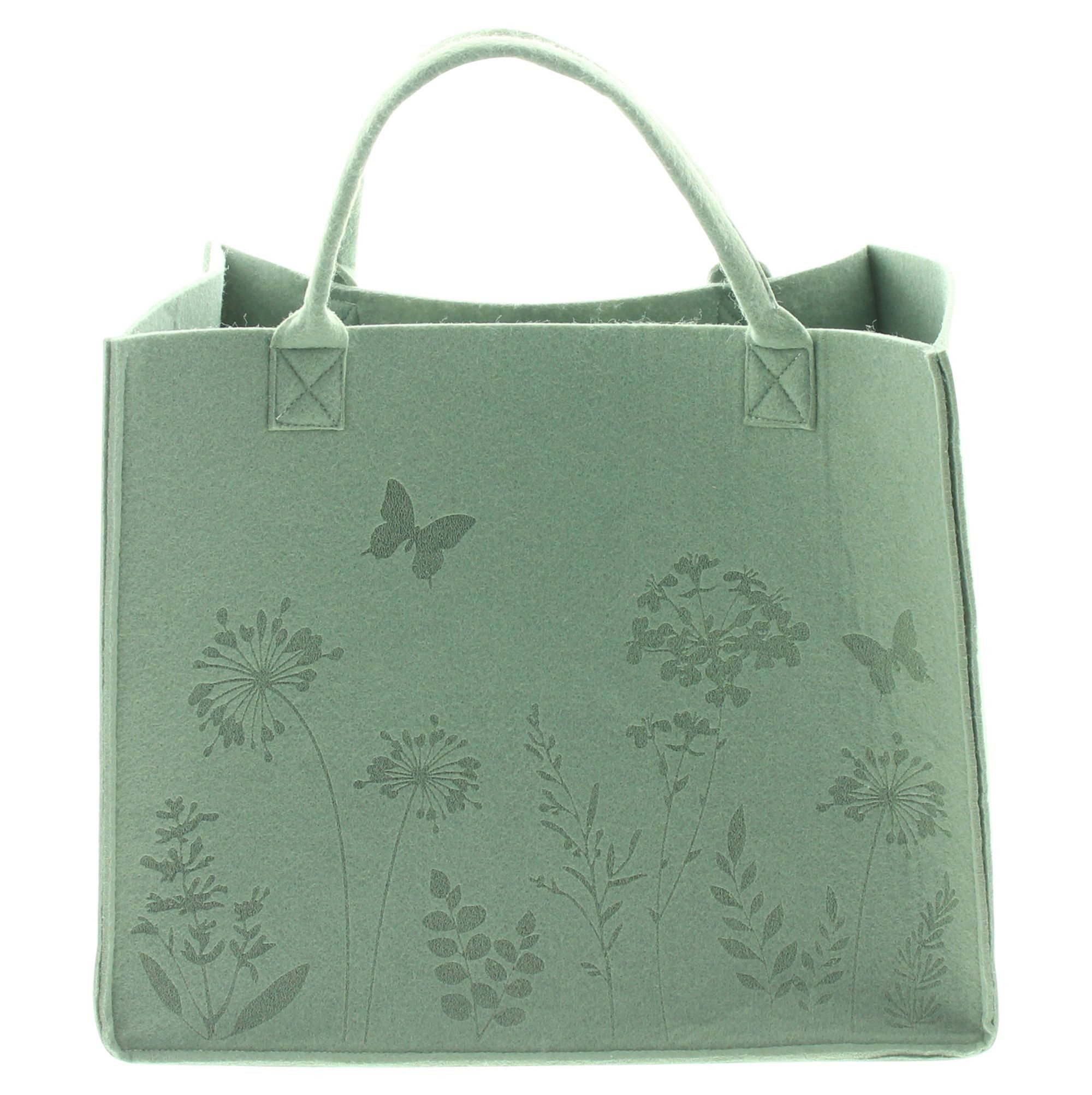 Frank Flechtwaren Aufbewahrungskorb, Tasche Blumenwiese