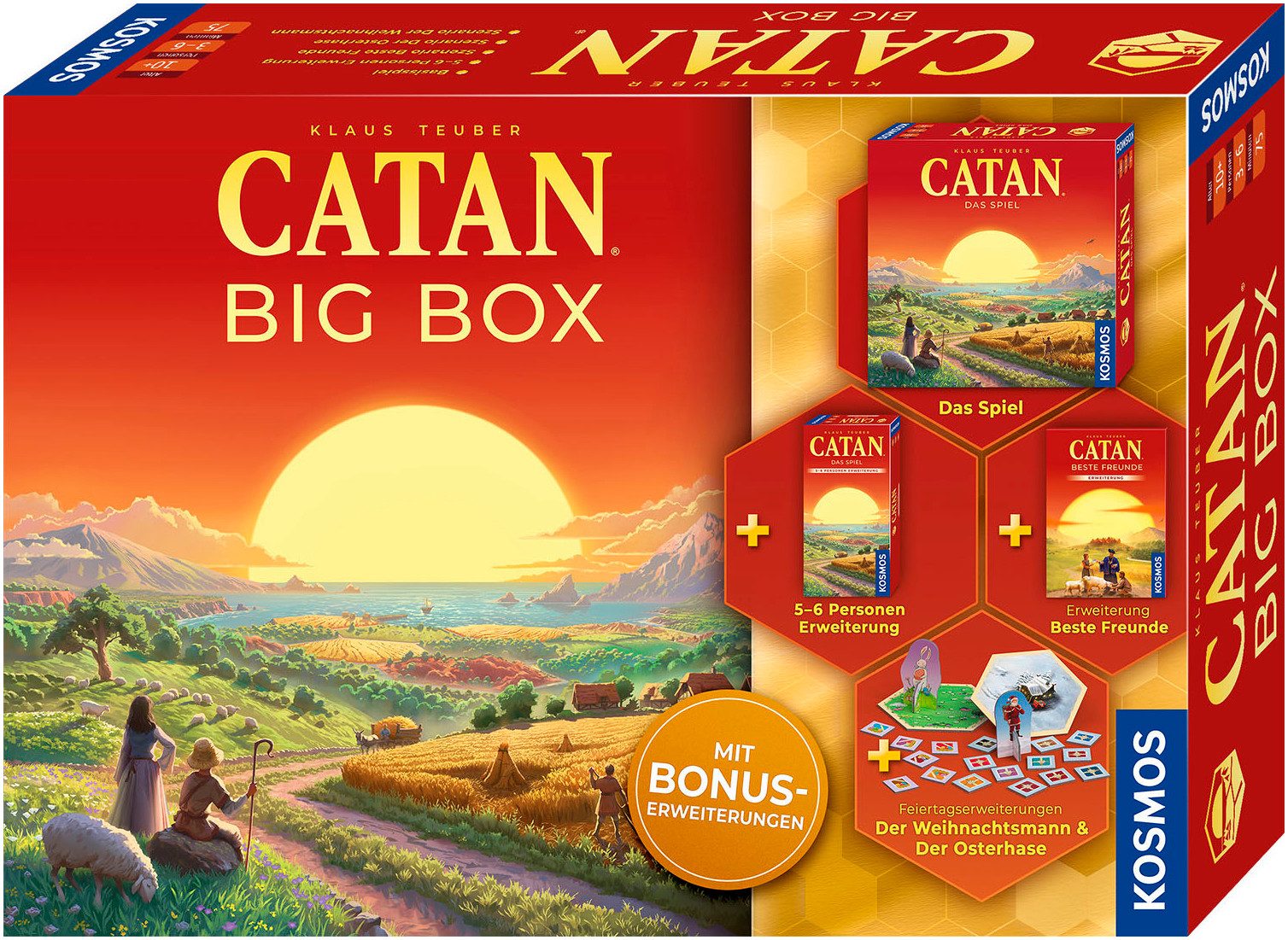 Kosmos Spiel CATAN Big Box 2025, Strategiespiel, Made in Germany