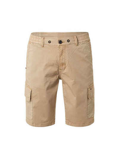 NO EXCESS Stoffhose Short Cargo Garment Dyed + Stone Washed Stretch