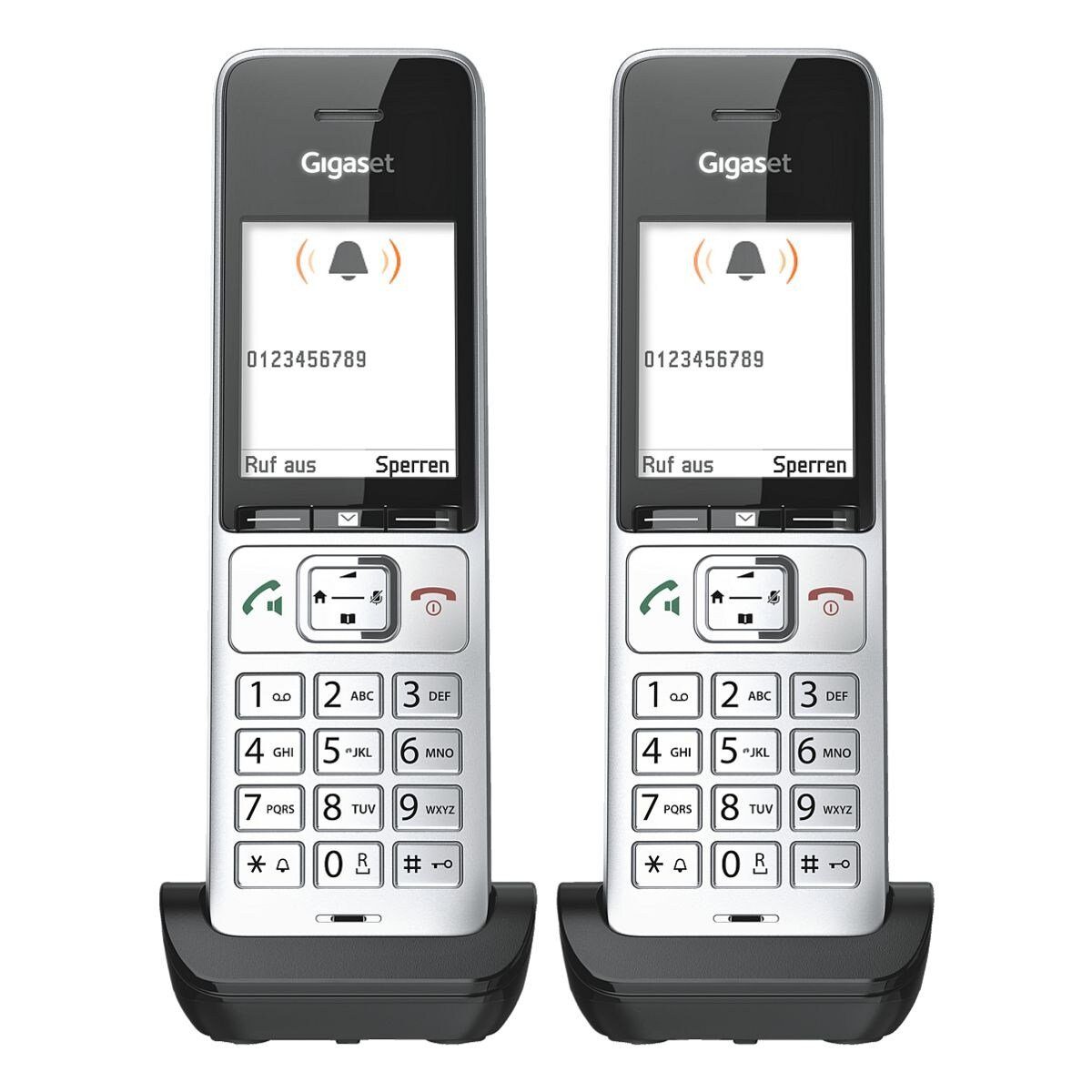 Gigaset COMFORT 500HX Schnurloses DECT-Telefon (Mobilteile: 2, Mobilteil)