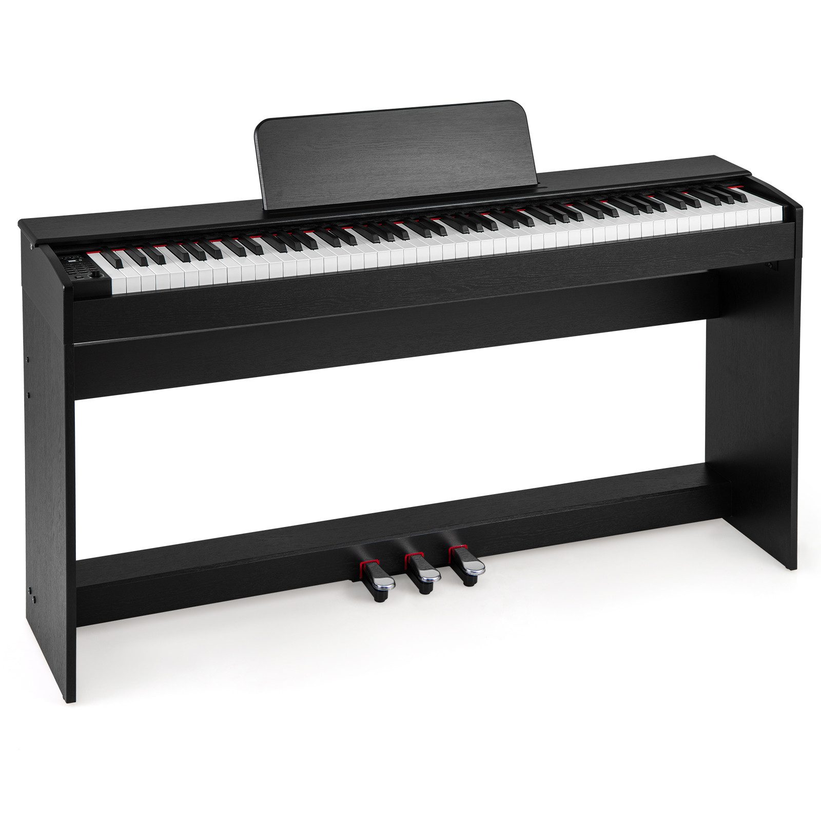 COSTWAY Home-Keyboard (1-St), Digital Piano, 88-Tasten E-Piano, mit Möbelständer