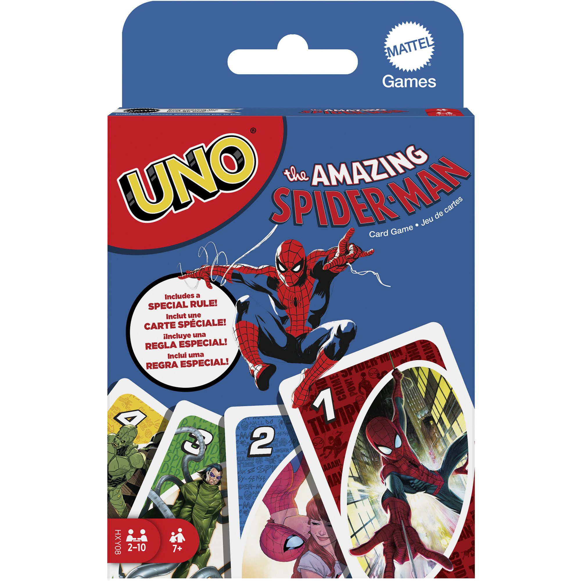 Uno Spiel Mattel Games UNO Spider-Man, Kartenspiel