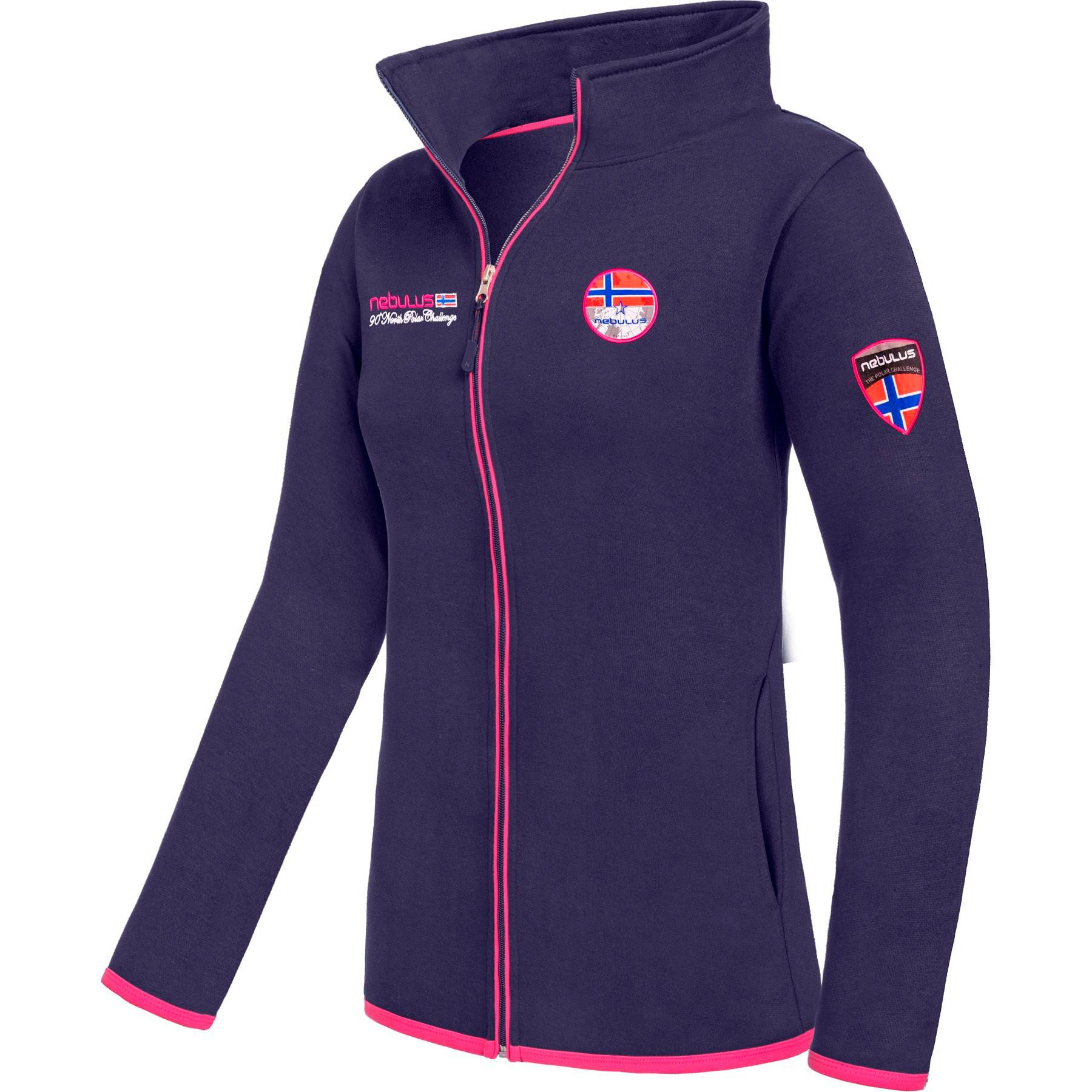Sweatjacke NORY, P6544 - Damen, navy-rosa, S/36