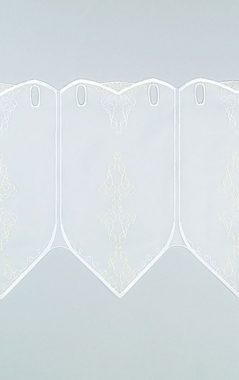 Scheibengardine Kringel, Plauener Spitze®, (1 St), transparent, HxB 30x48.6cm
