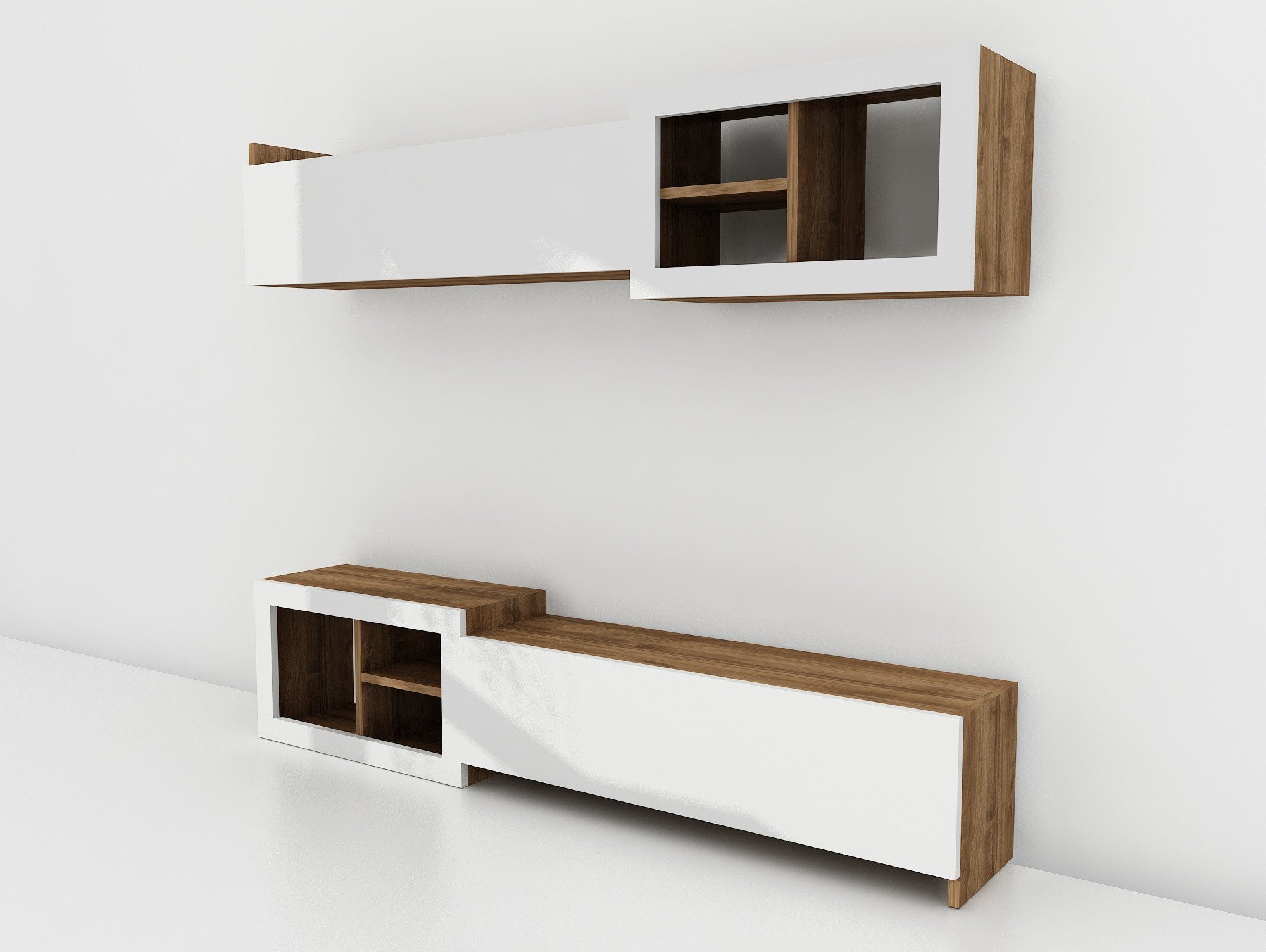 Partikelplatte 35x160x26,8 Decor cm, Skye TV-Schrank Schränke, 100% Melaminbeschichtete