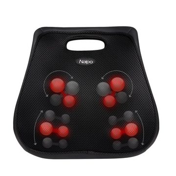 NAIPO Massagegerät, Shiatsu Unterer Rücken Massager mit Wärmefunktion