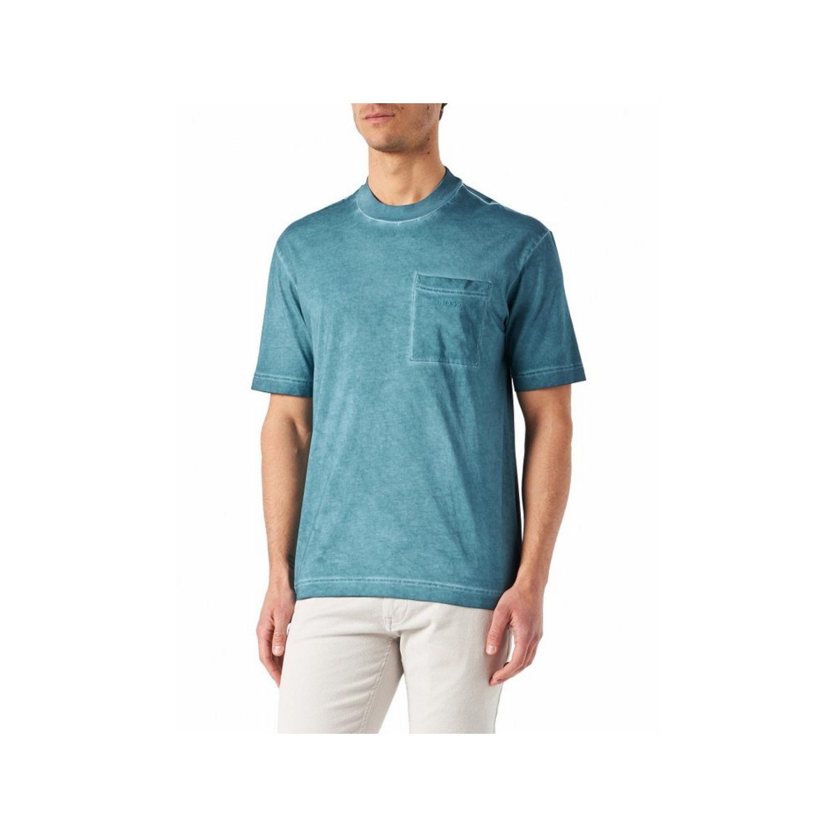 HUGO T-Shirt grün regular fit (1-tlg)