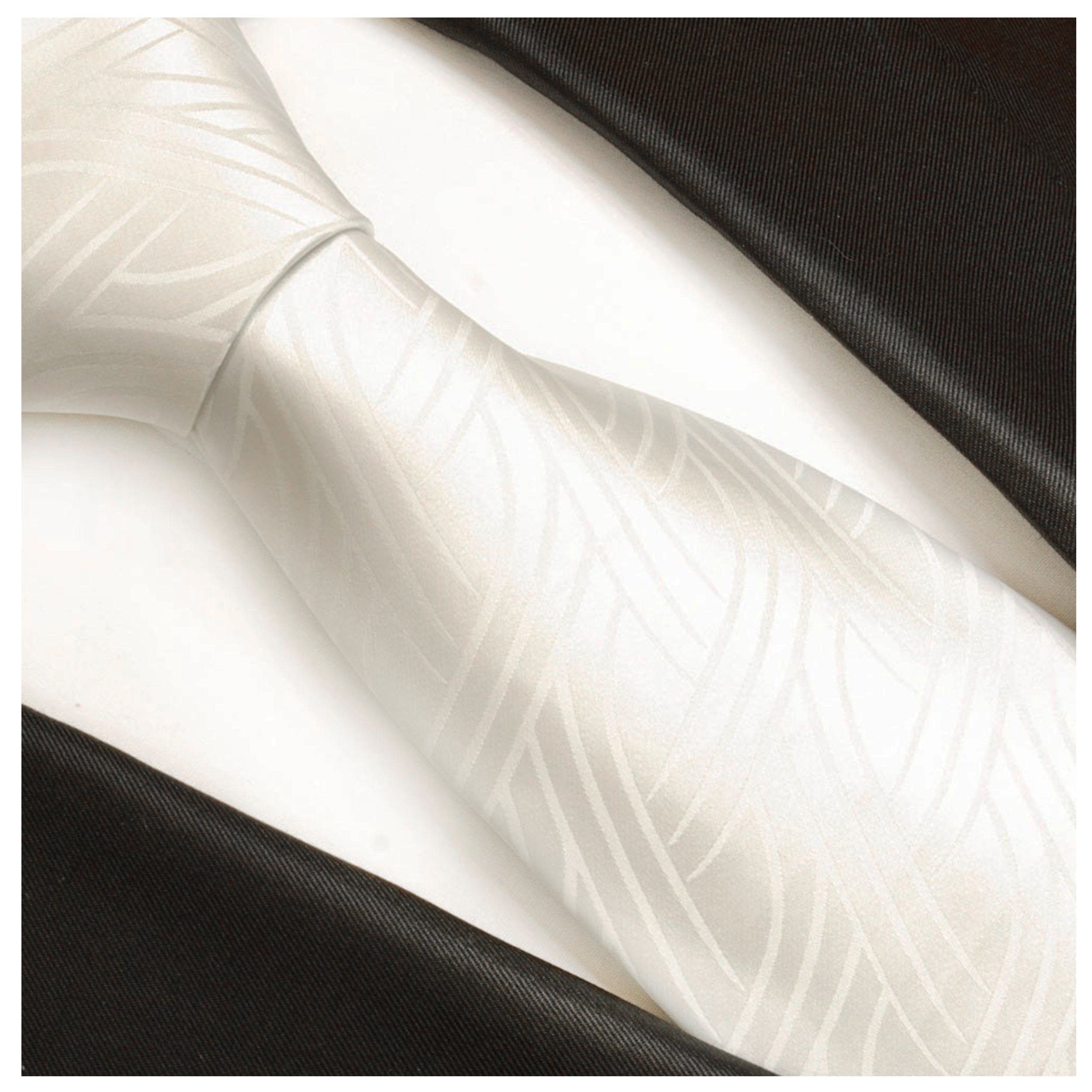 Paul Malone Krawatte Herren Hochzeitskrawatte gestreift - Mikrofaser - Bräu günstig online kaufen