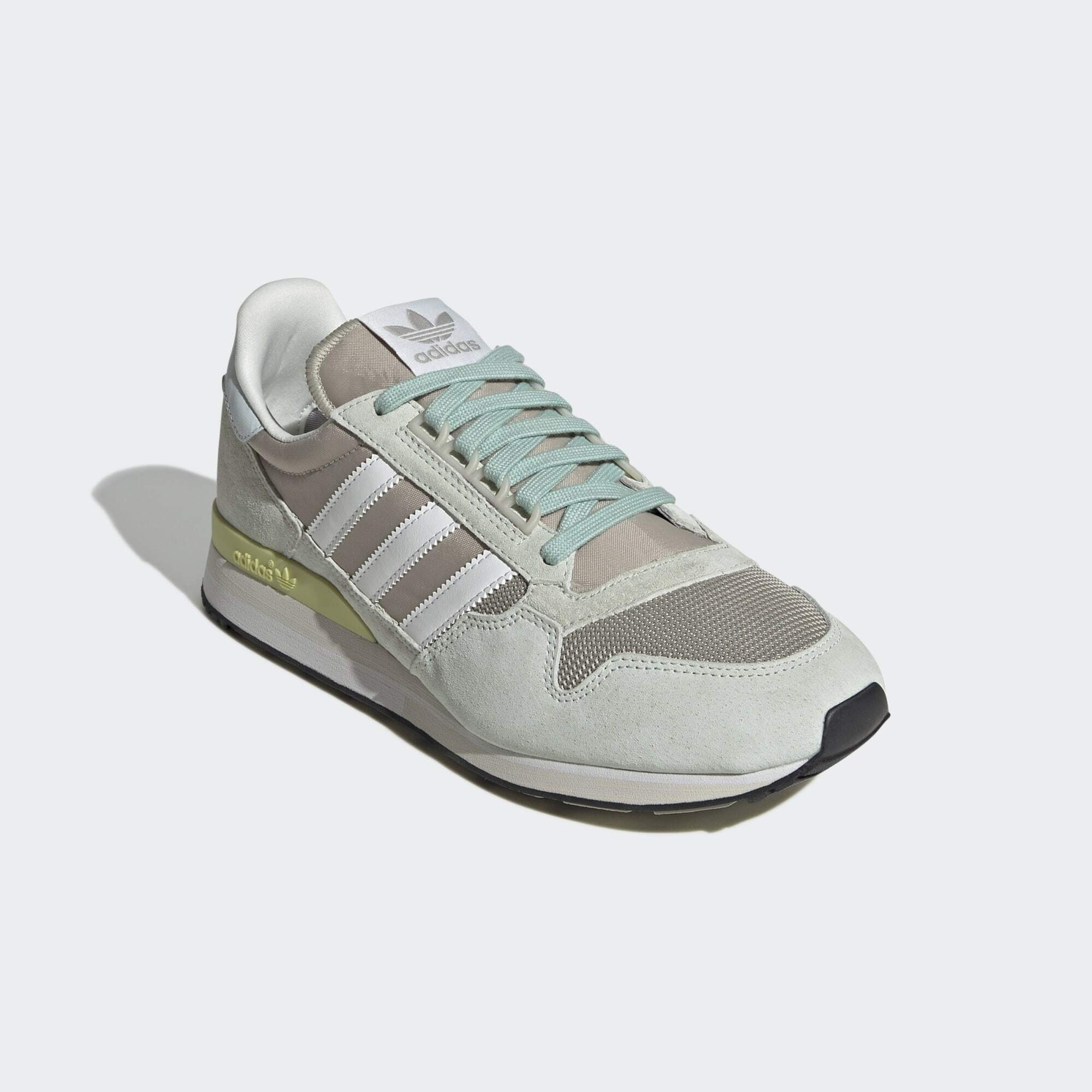 adidas Originals Green Crystal Sneaker White Green Linen / Linen 500 SCHUH ZX 