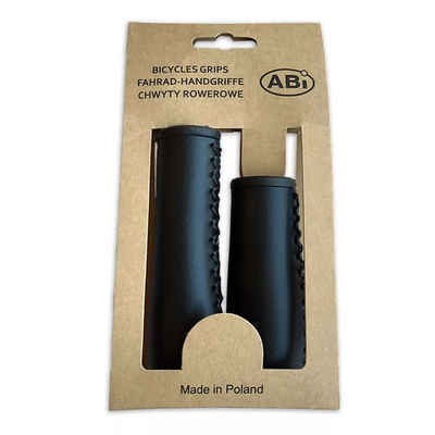 ABi Bikeparts Fahrradlenkergriff Fahrradgriffe Abi paar 22 mm x 120 95 mm Kunstleder schwarz