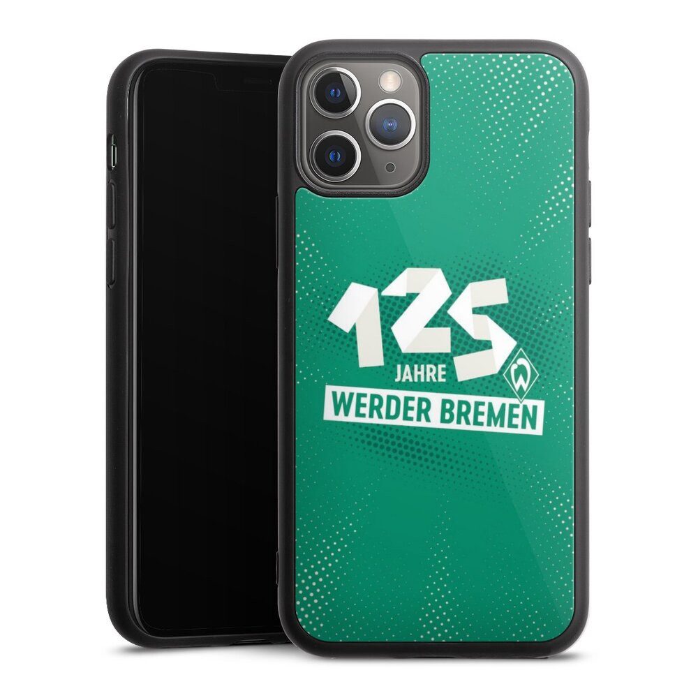 DeinDesign Handyhülle 125 Jahre Werder Bremen Offizielles Lizenzprodukt, Apple iPhone 11 Pro Gallery Case Glas Hülle
