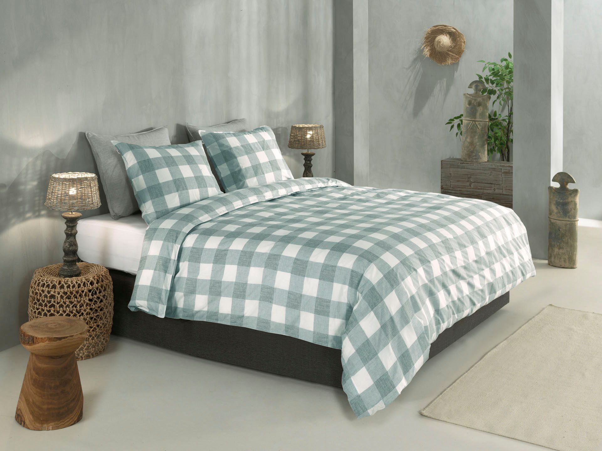 ZO HOME Bettwäsche Quattro-di-Lino, Renforcé, 1 teilig, Bettwäsche aus 100% Baumwolle, hochwertige Renforcé