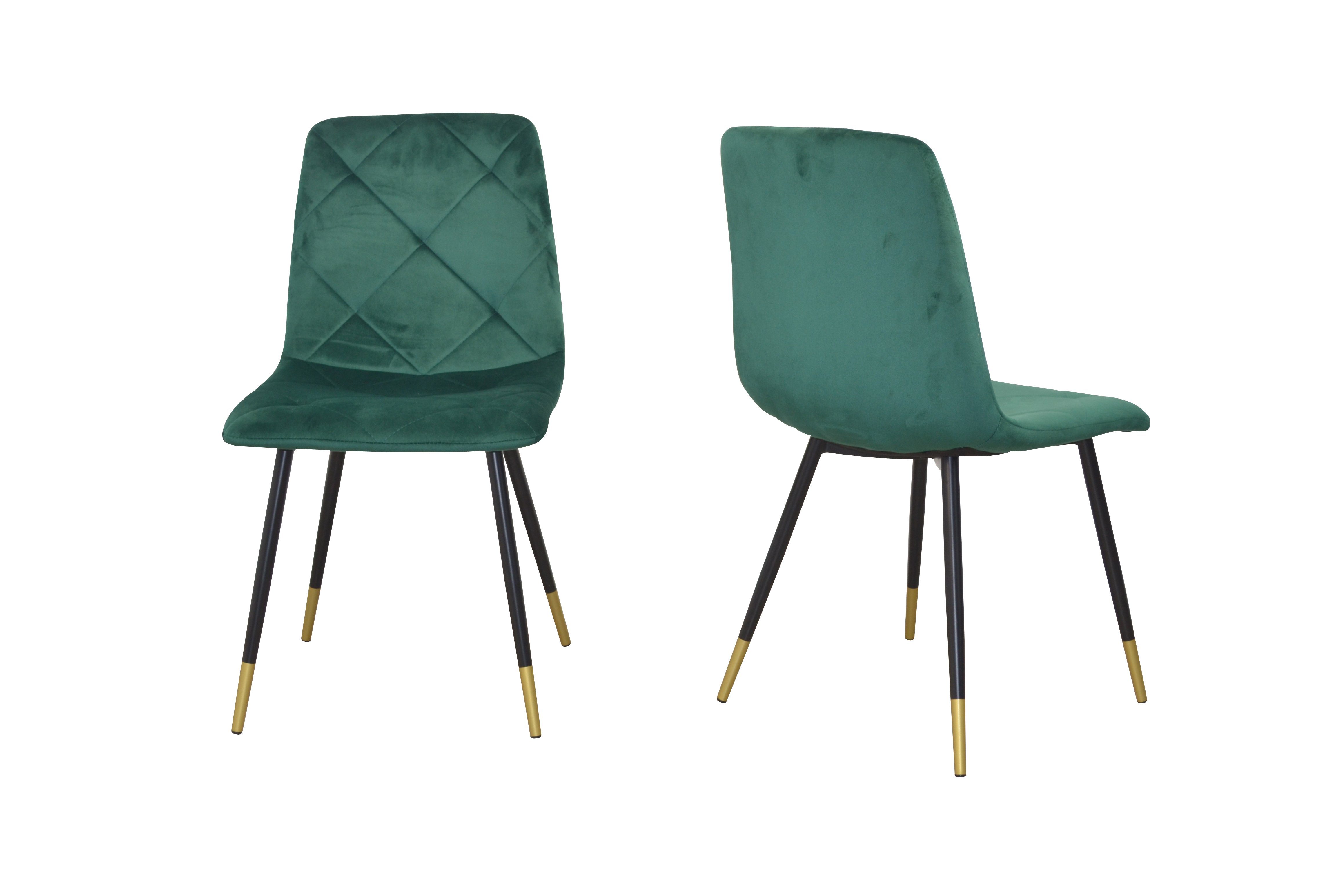 Essgruppe moebel-direkt-online Esstisch grün Stühle) 5tlg., vier (Spar-Set, und