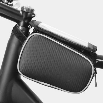 Sahoo Fahrradtasche 1,5L Fahrradtasche mit Reißverschluss "Double Tube Bag" schwarz