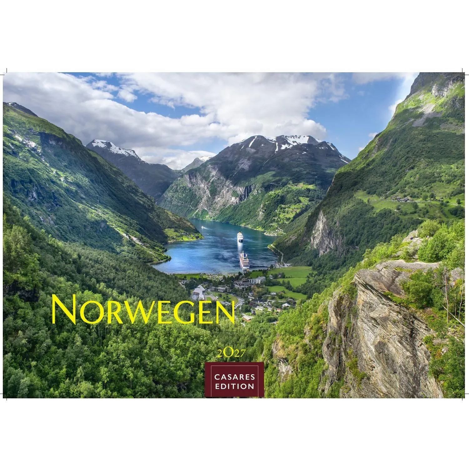 Wandkalender Norwegen Kalender 2027 - Wandkalender, Fotokalender Nordeuropa...