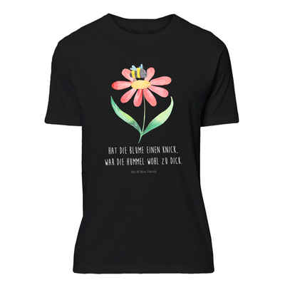 Mr. & Mrs. Panda T-Shirt Hummel Blume - Schwarz - Geschenk, Hummeln, Natur, lustige Sprüche, N (1-tlg)